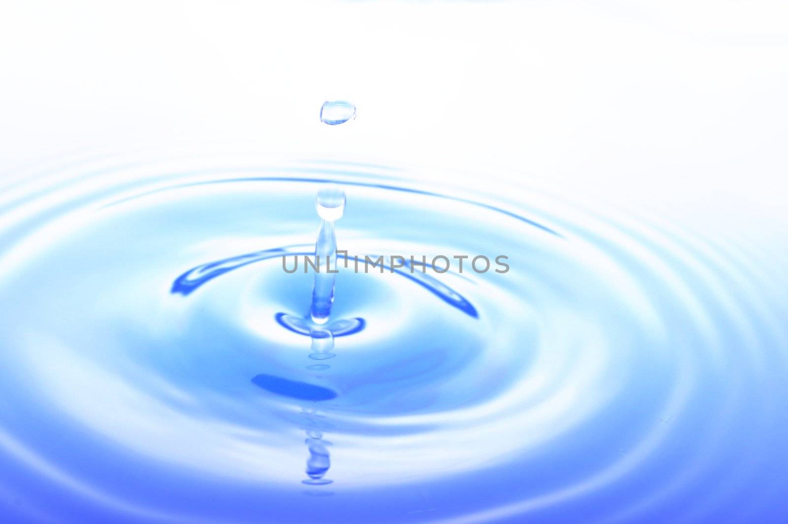 water drop showing rain spa or zen concept
