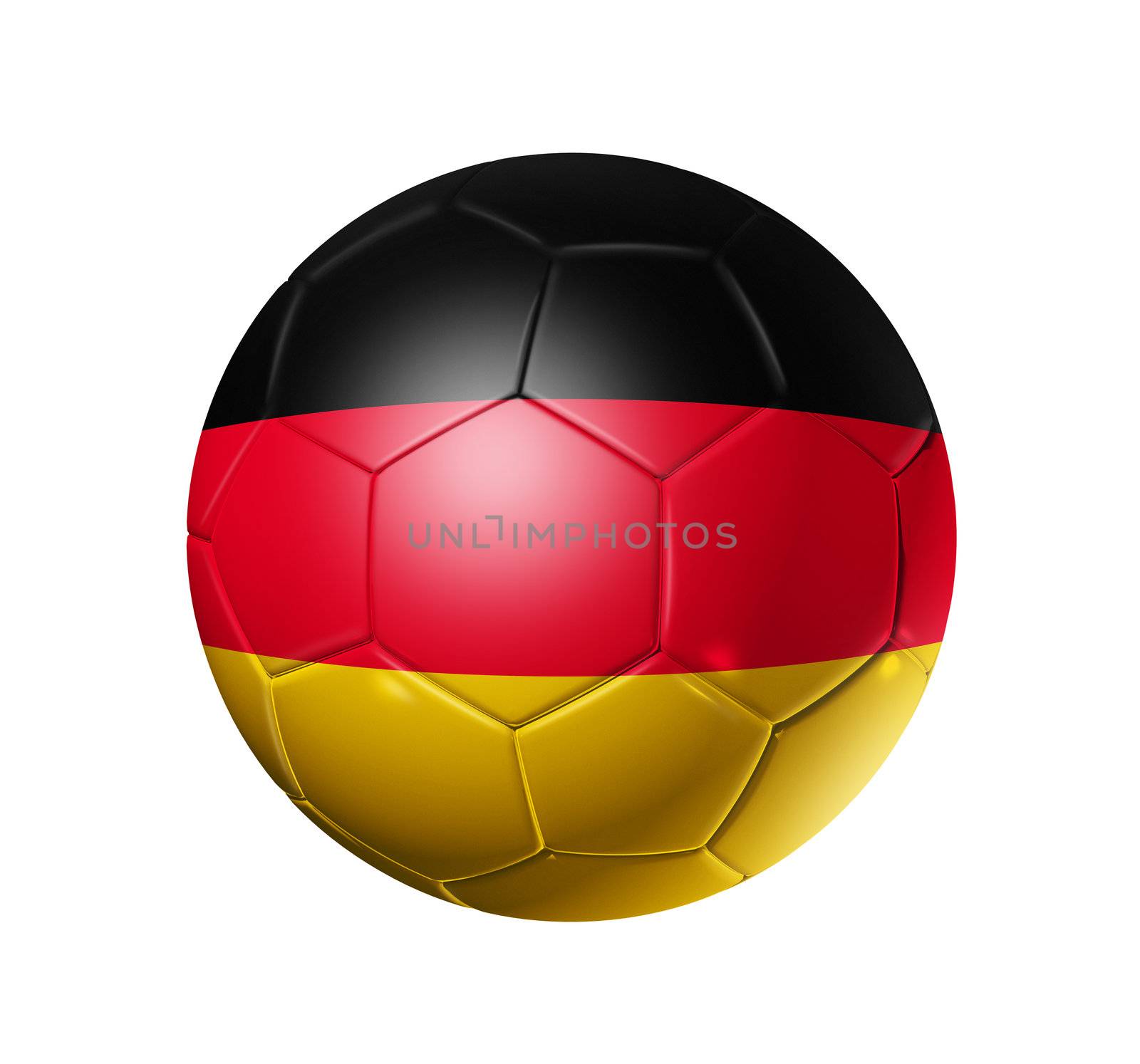 Soccer football ball with Germany flag by daboost