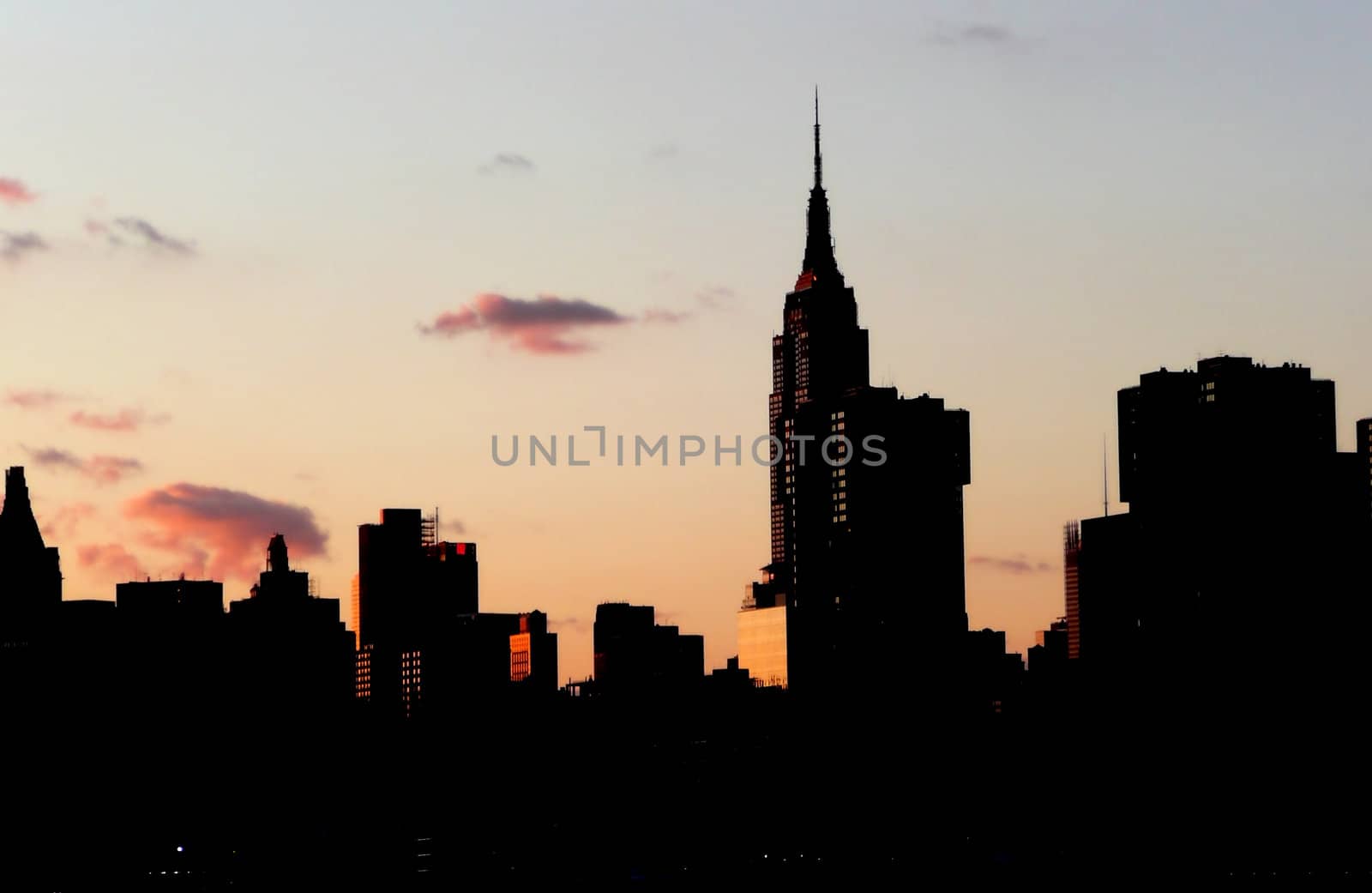 Manhattan at sunset by daboost