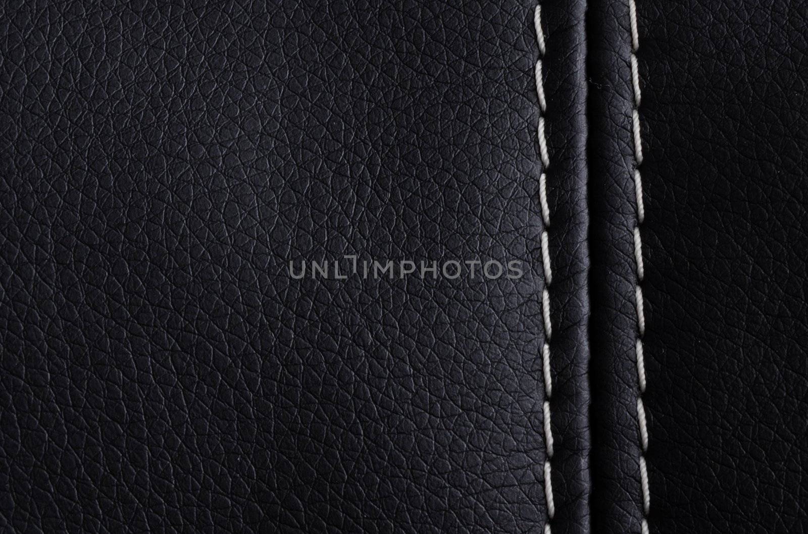 black leather texture background surface or wallpaper with copyspace