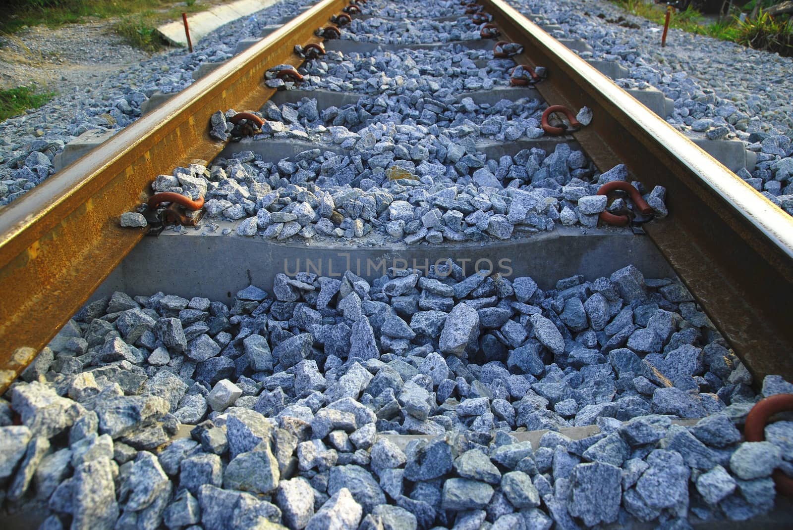 Railway railroad track 
