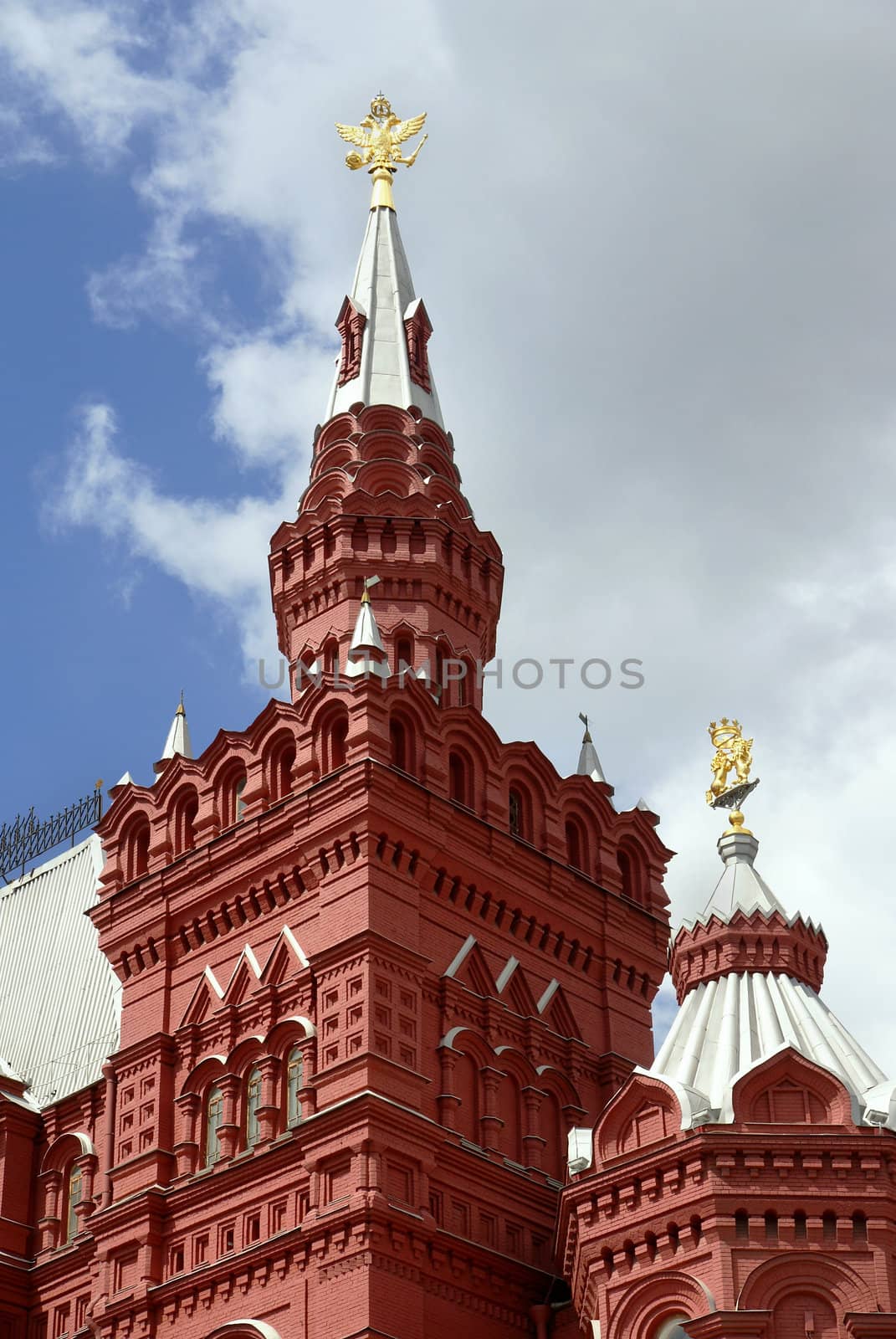 Moscow. Details of Historical Museum  at Red Square      