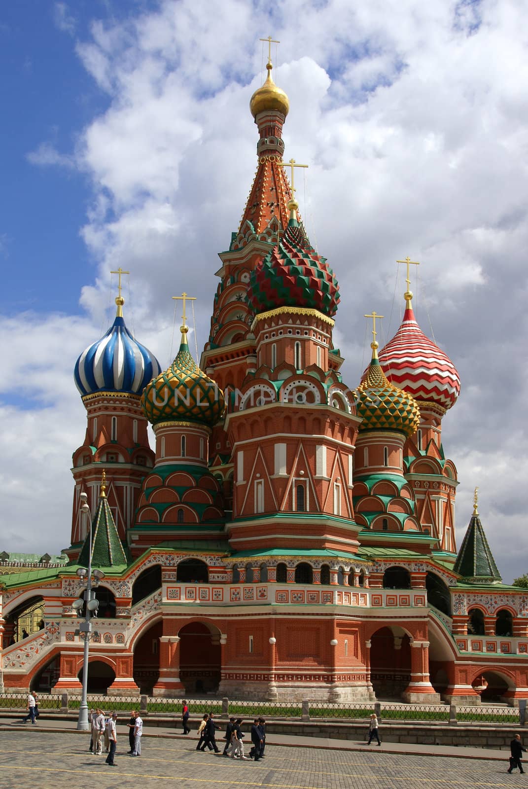 Church of desposition of Saint Virgin's Robe also known as Saint Basil's Cathedral of Red Suqre in Moscow, Russia