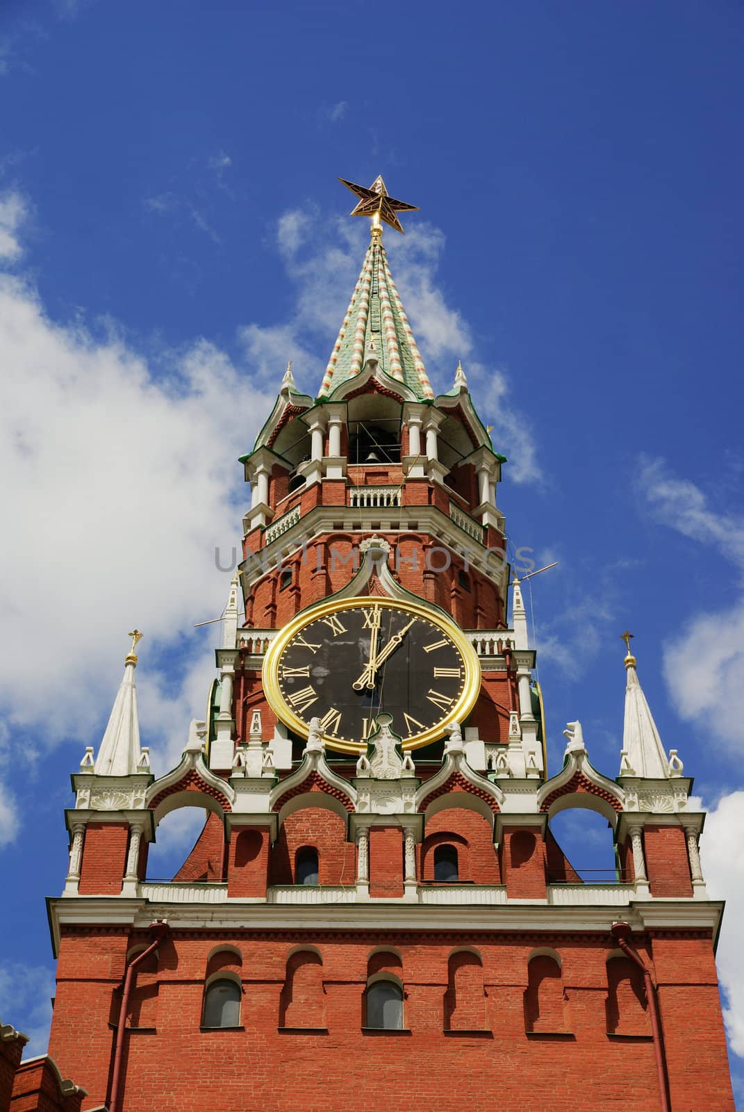 Spasskaya - main tower of Moscow Kremlin, Russia