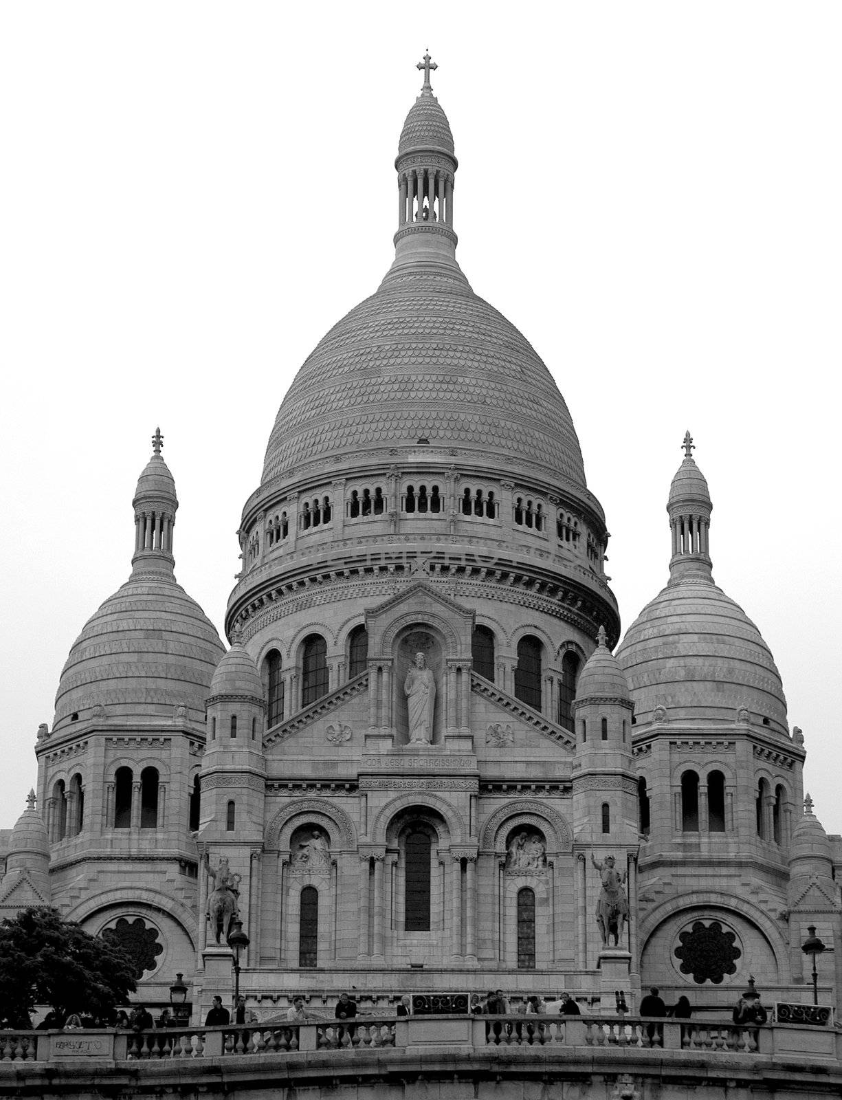 The Sacre Coeur Basilica in Montmartre, Paris.