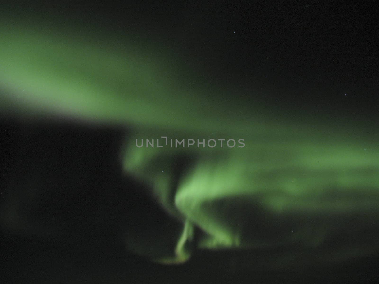 Aurora in dark sky (Aurora Borealis) by photopierre
