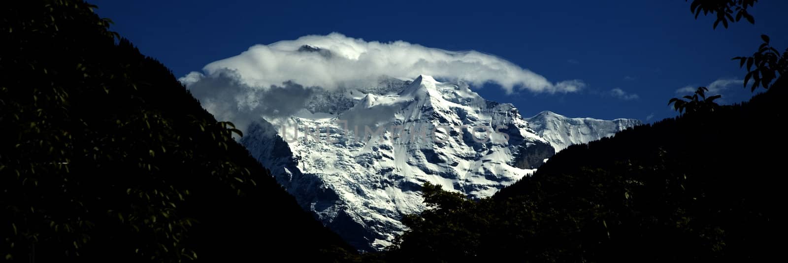 Direct view of the Alps