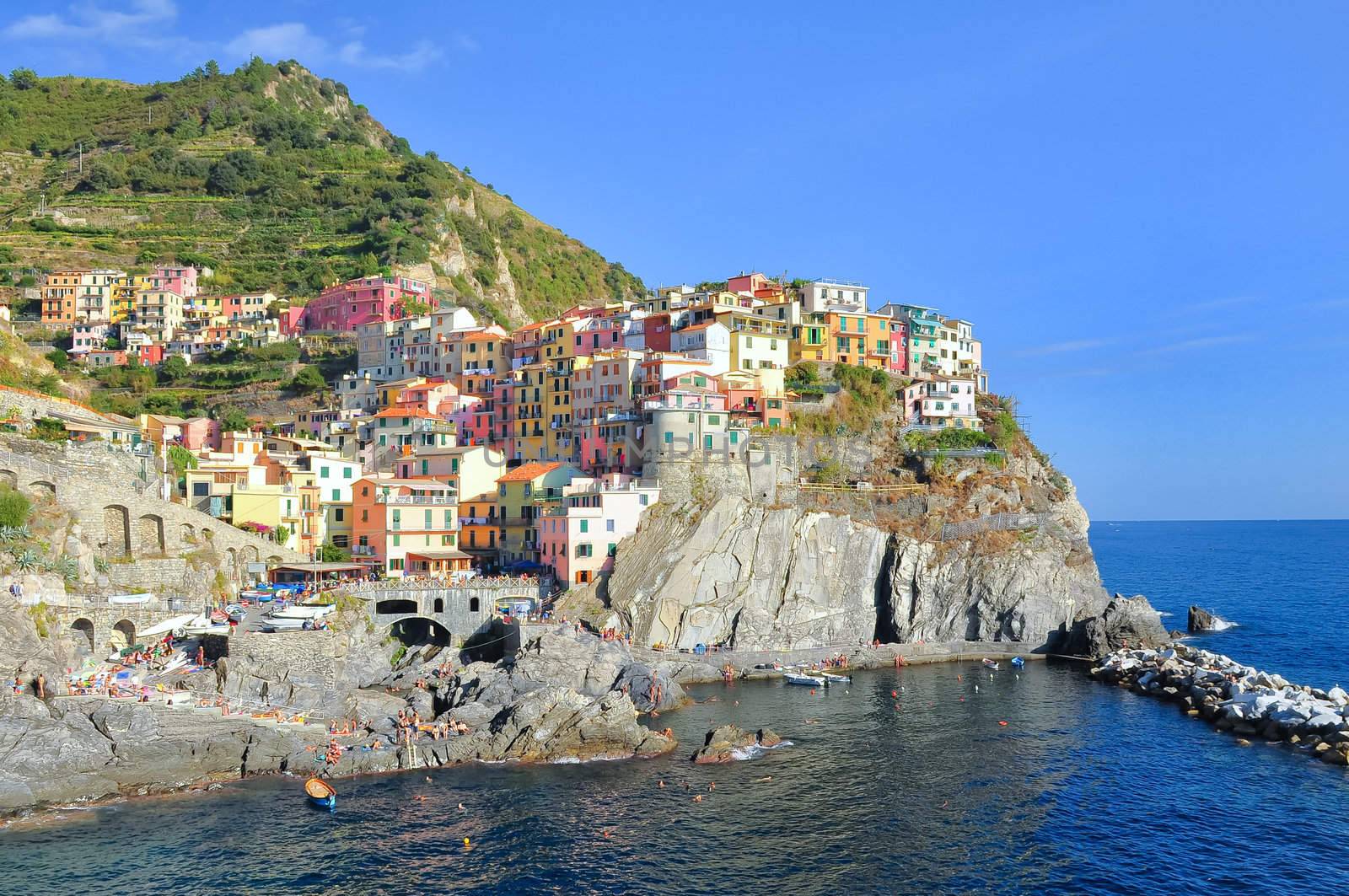 Cinque-terre Manarola ocean view from Lovers path