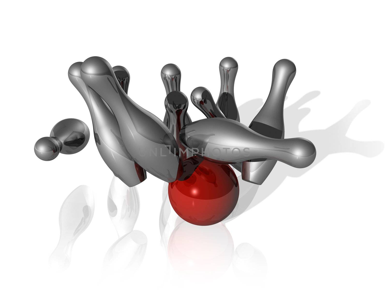 3D bowling strike by daboost