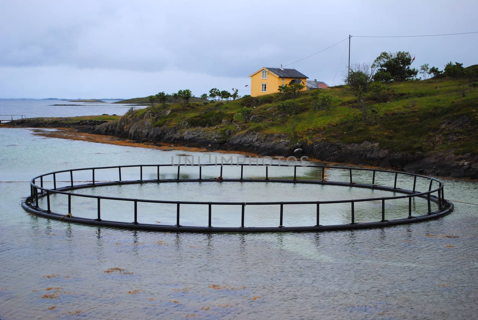 A fish farm in northern Norway.