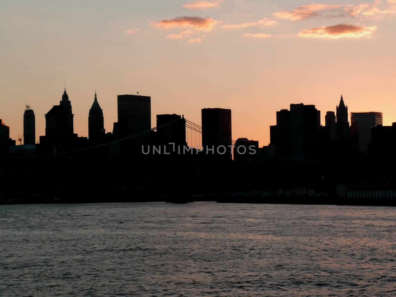 Manhattan at sunset by daboost