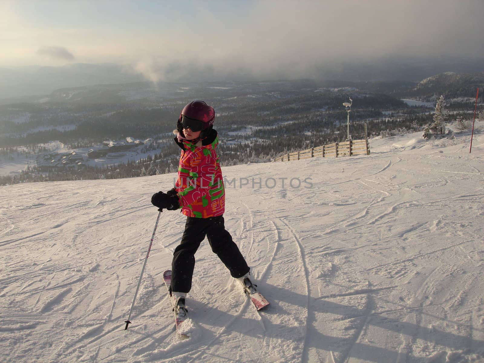 skiing view