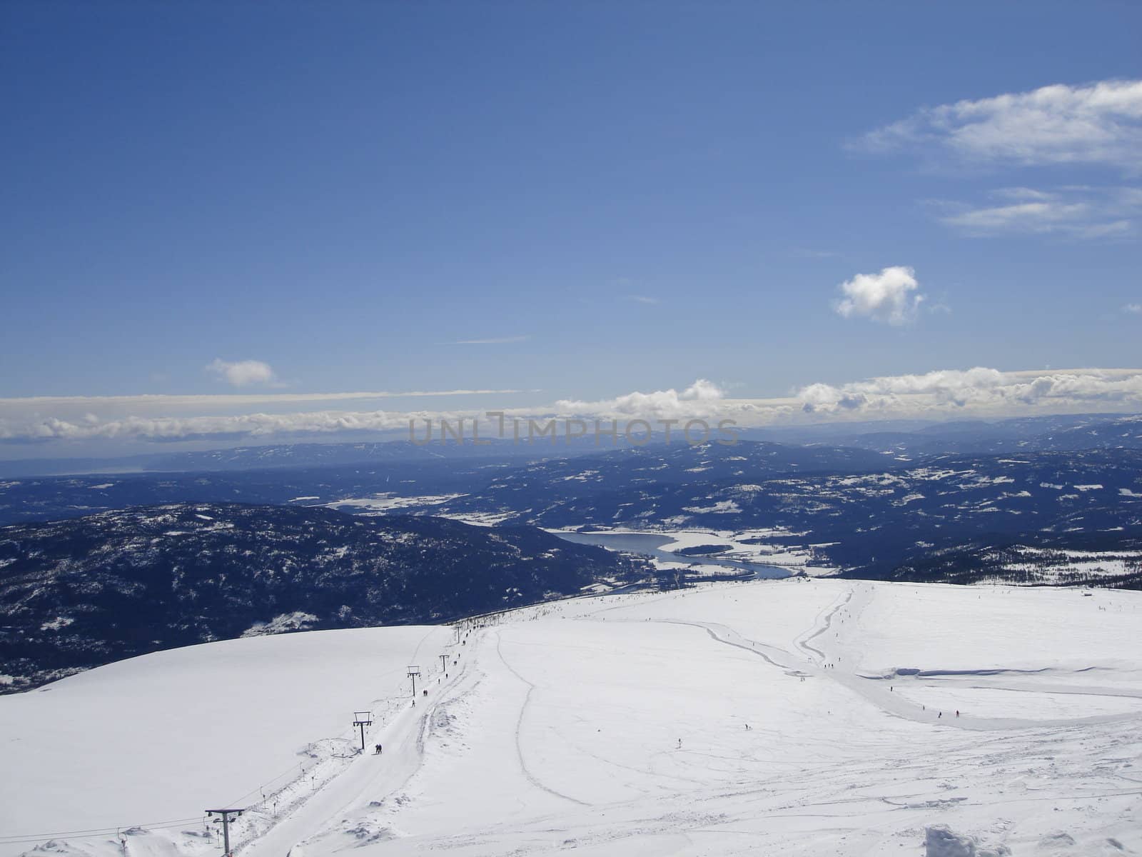 skiing view