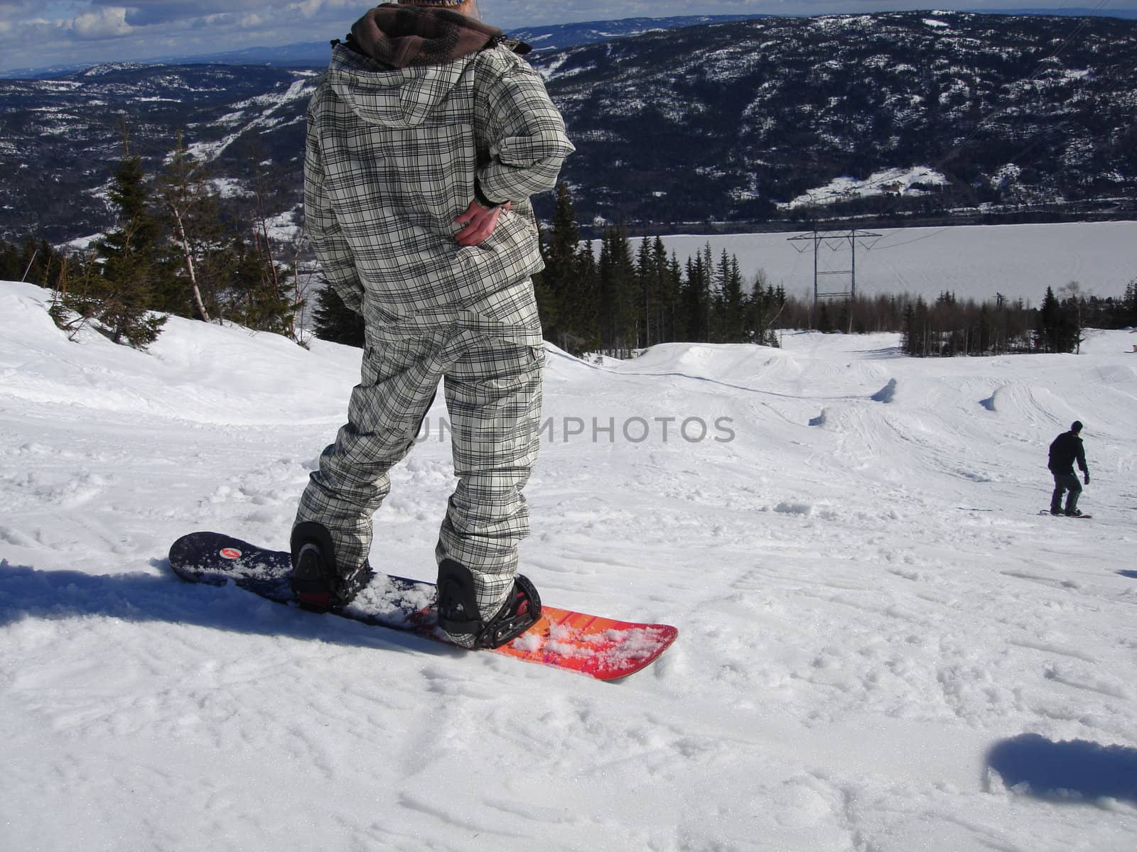 skiing view