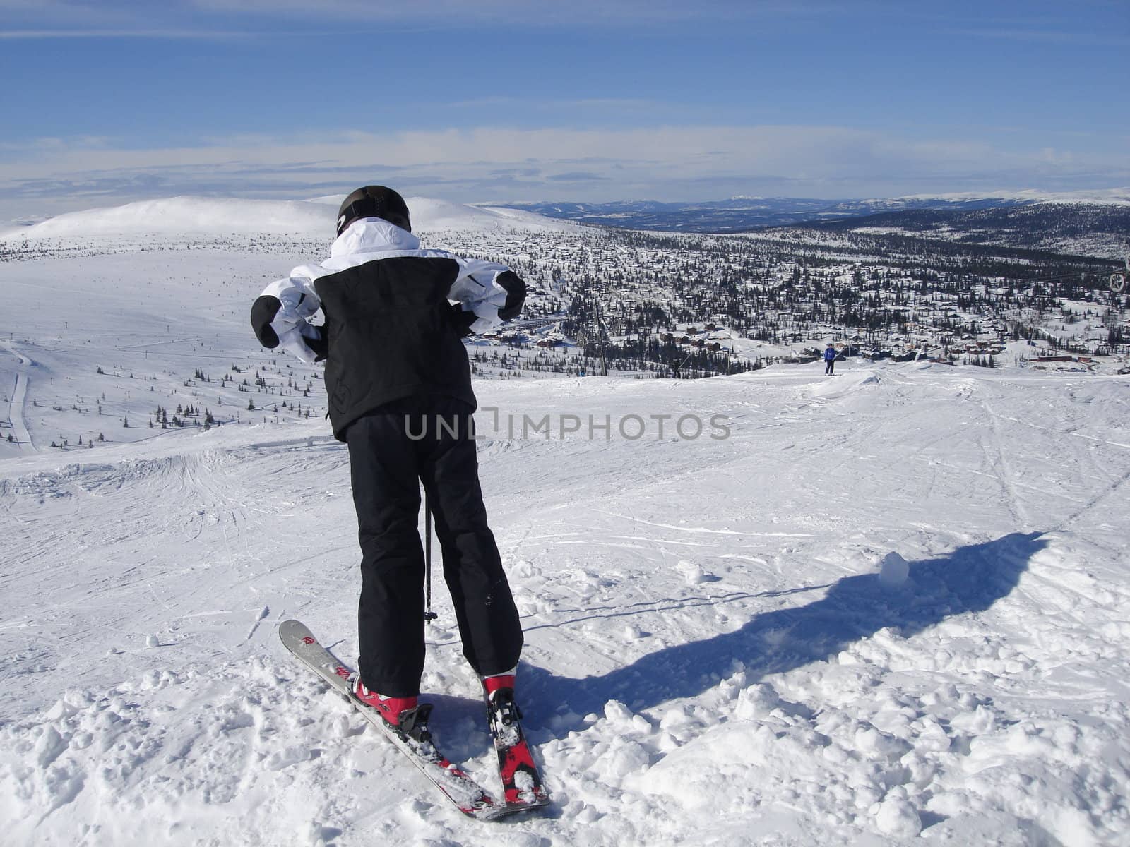 skiing view