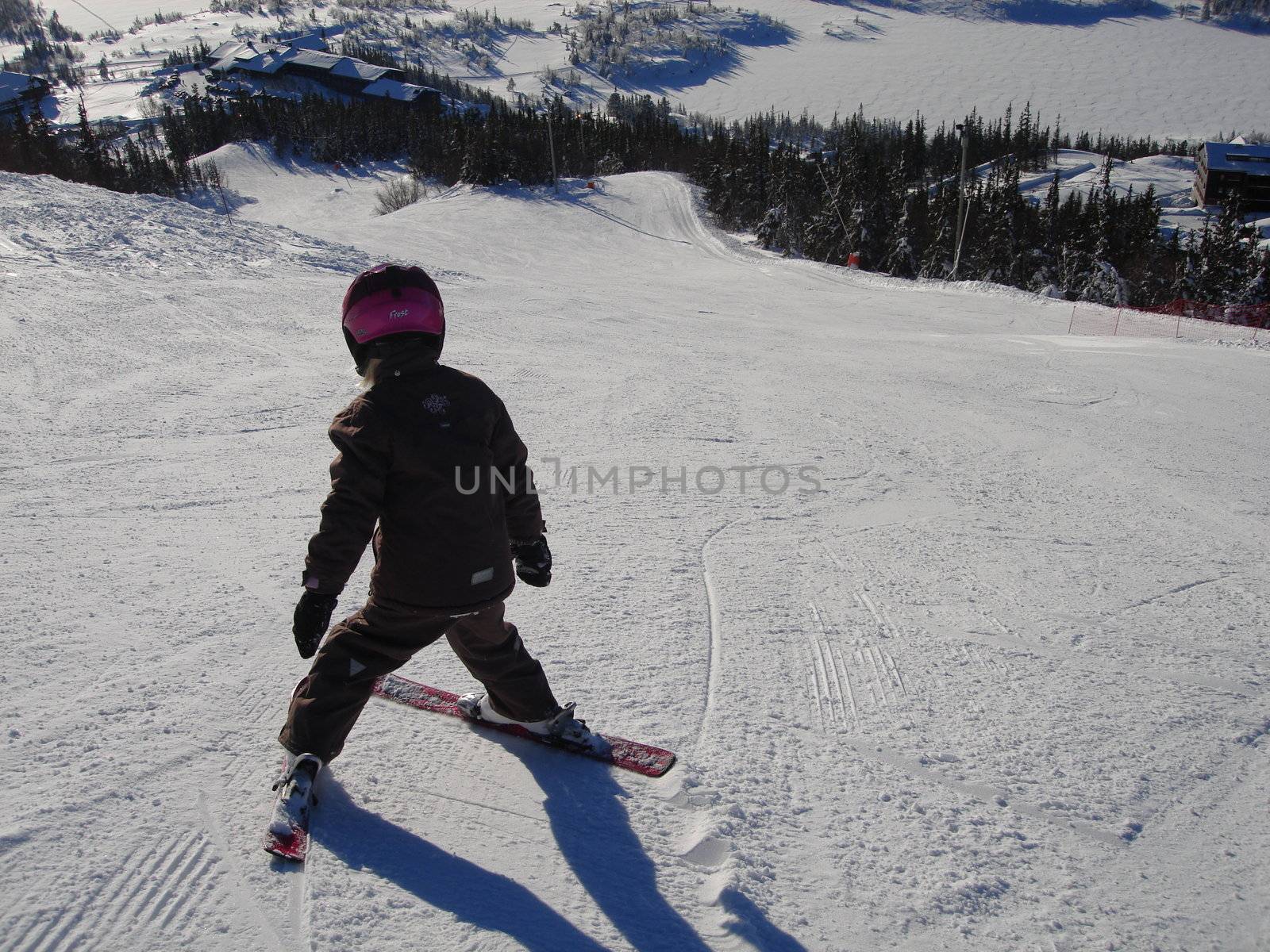 skiing view