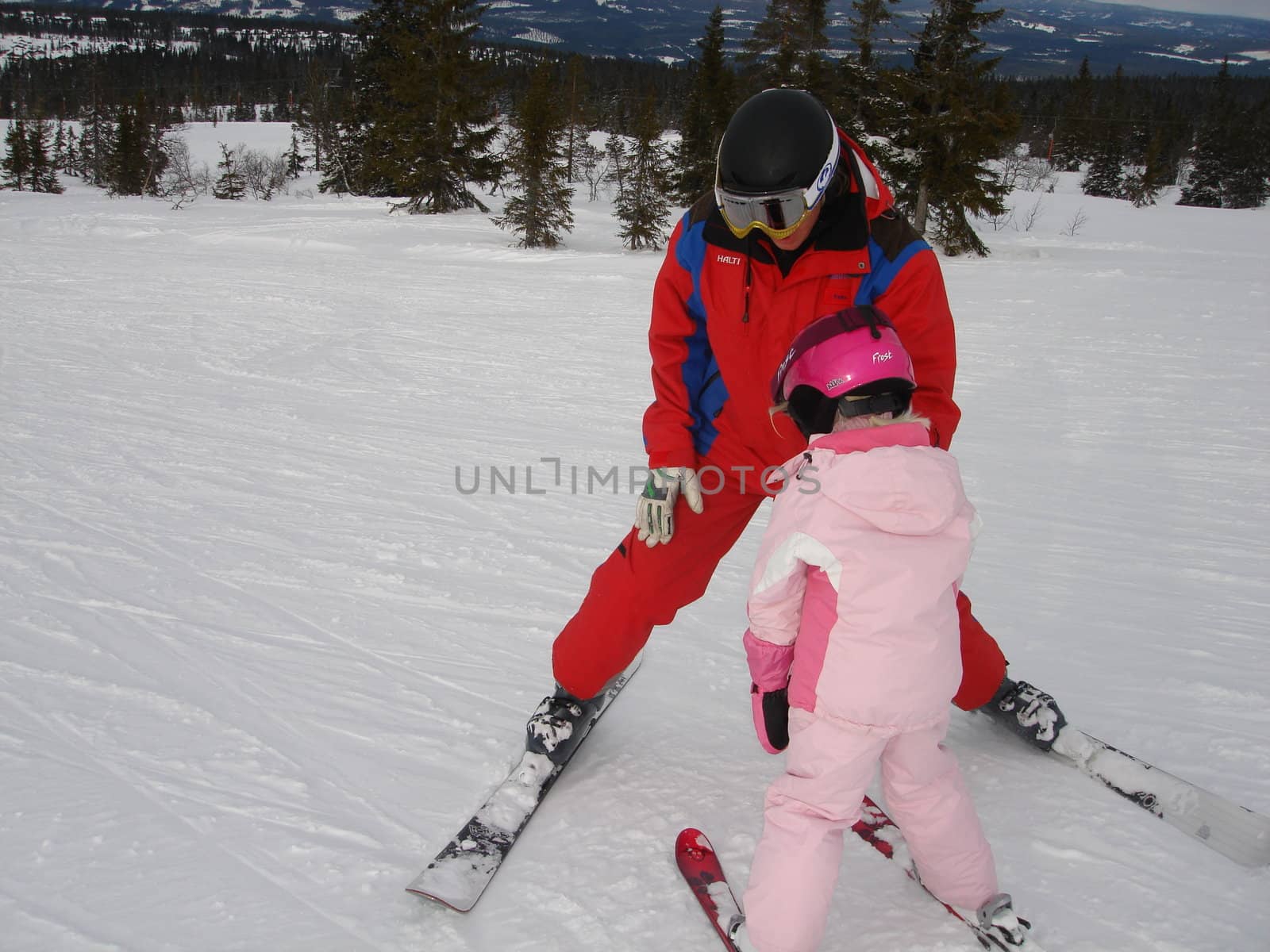skiing view