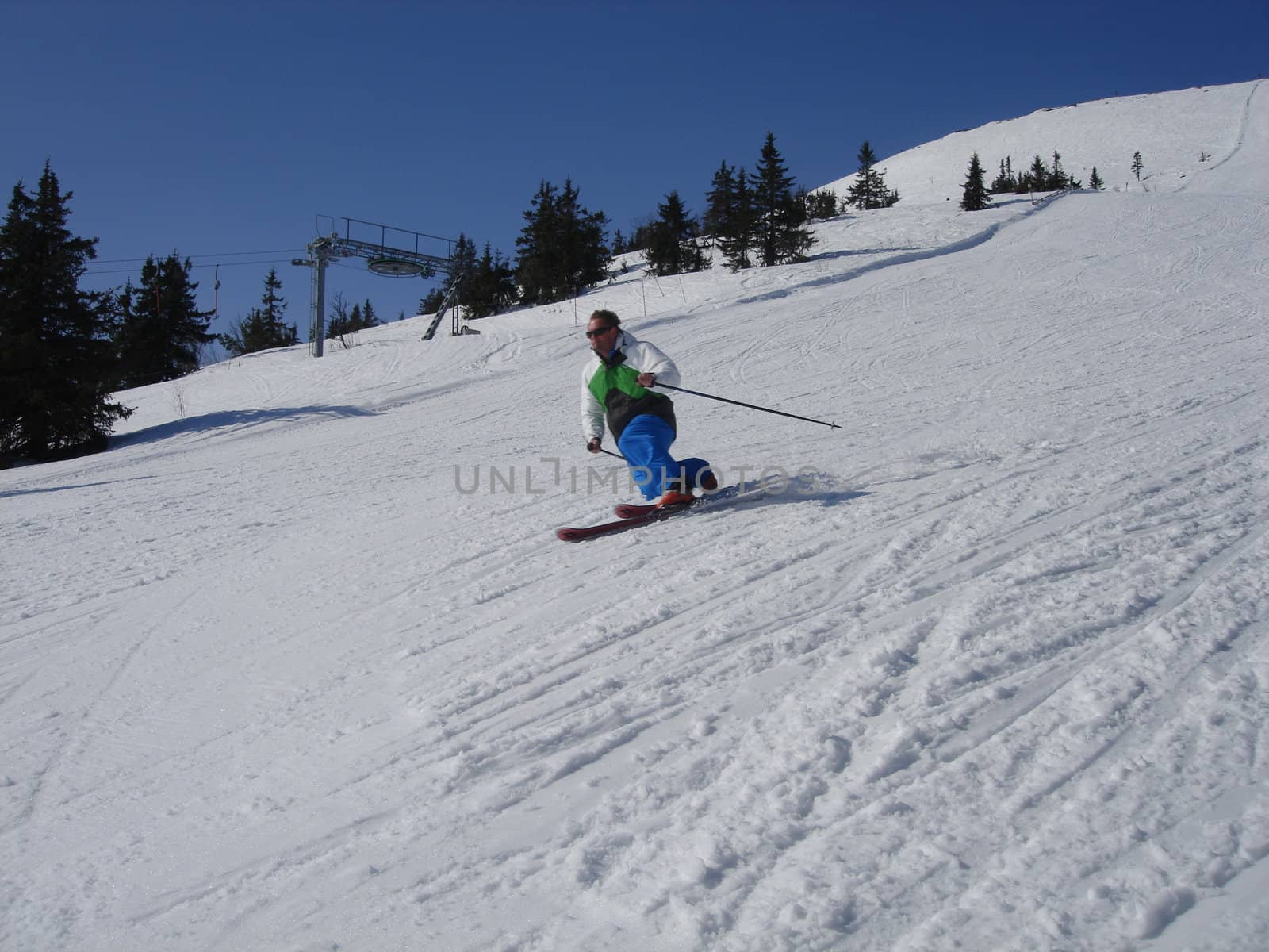 skiing view