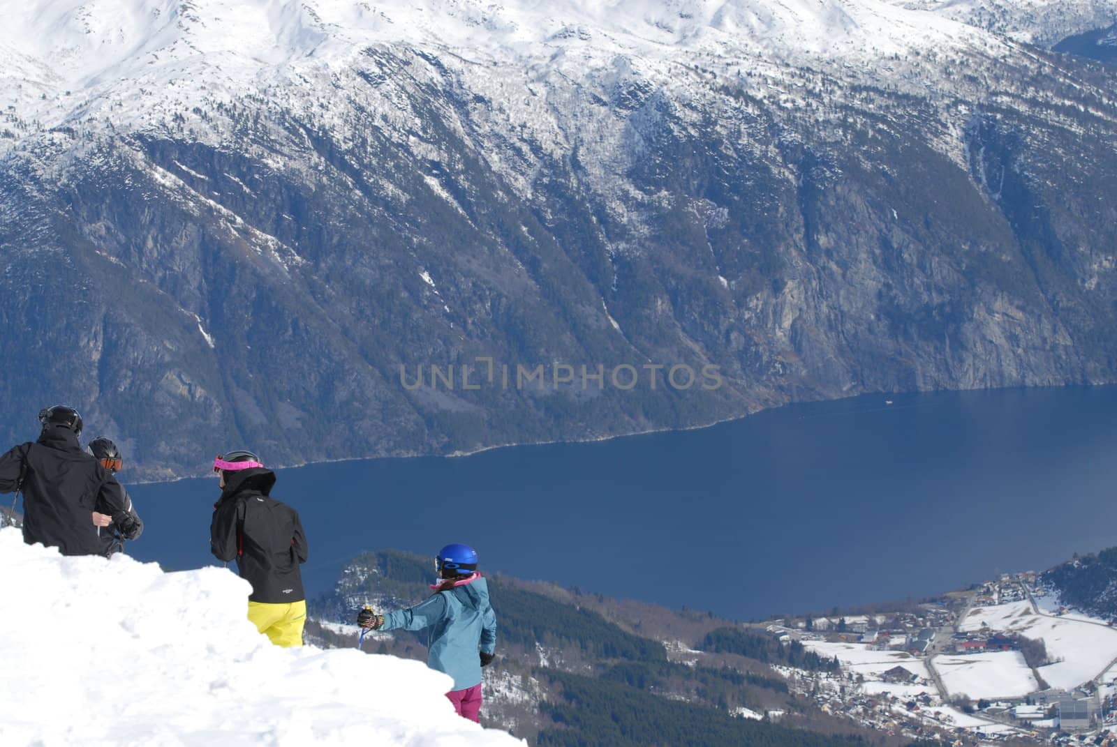 skiing view Strandafjellet