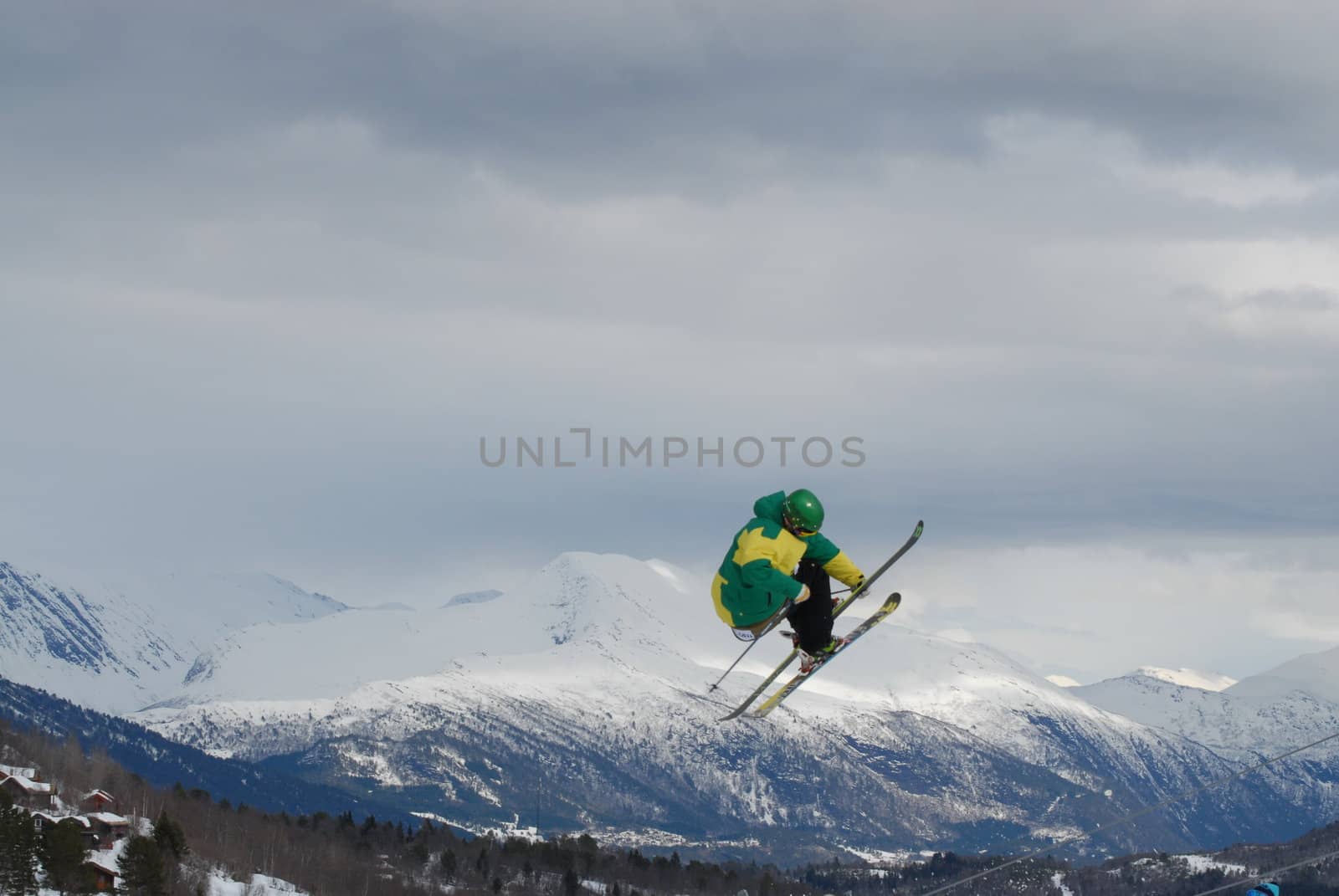 skiing view, strandafjellet