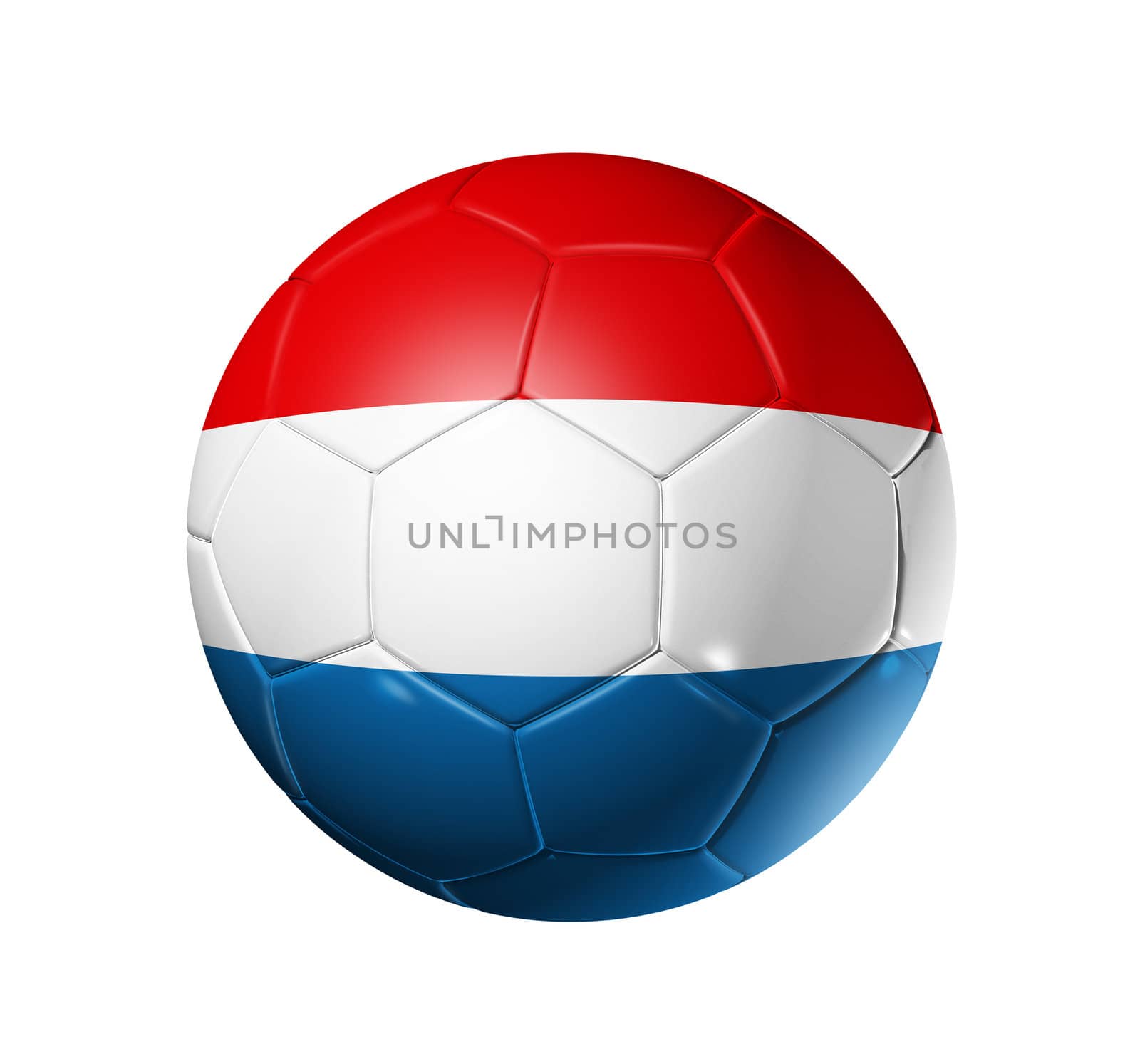 Soccer football ball with Netherlands flag by daboost