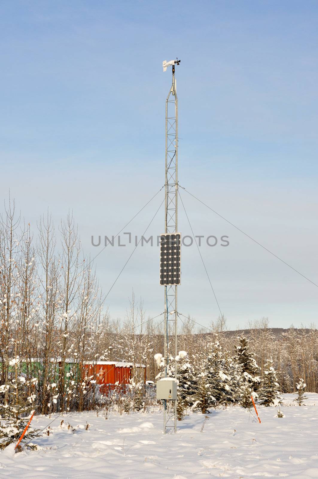 Weather Station during Alaska Winter