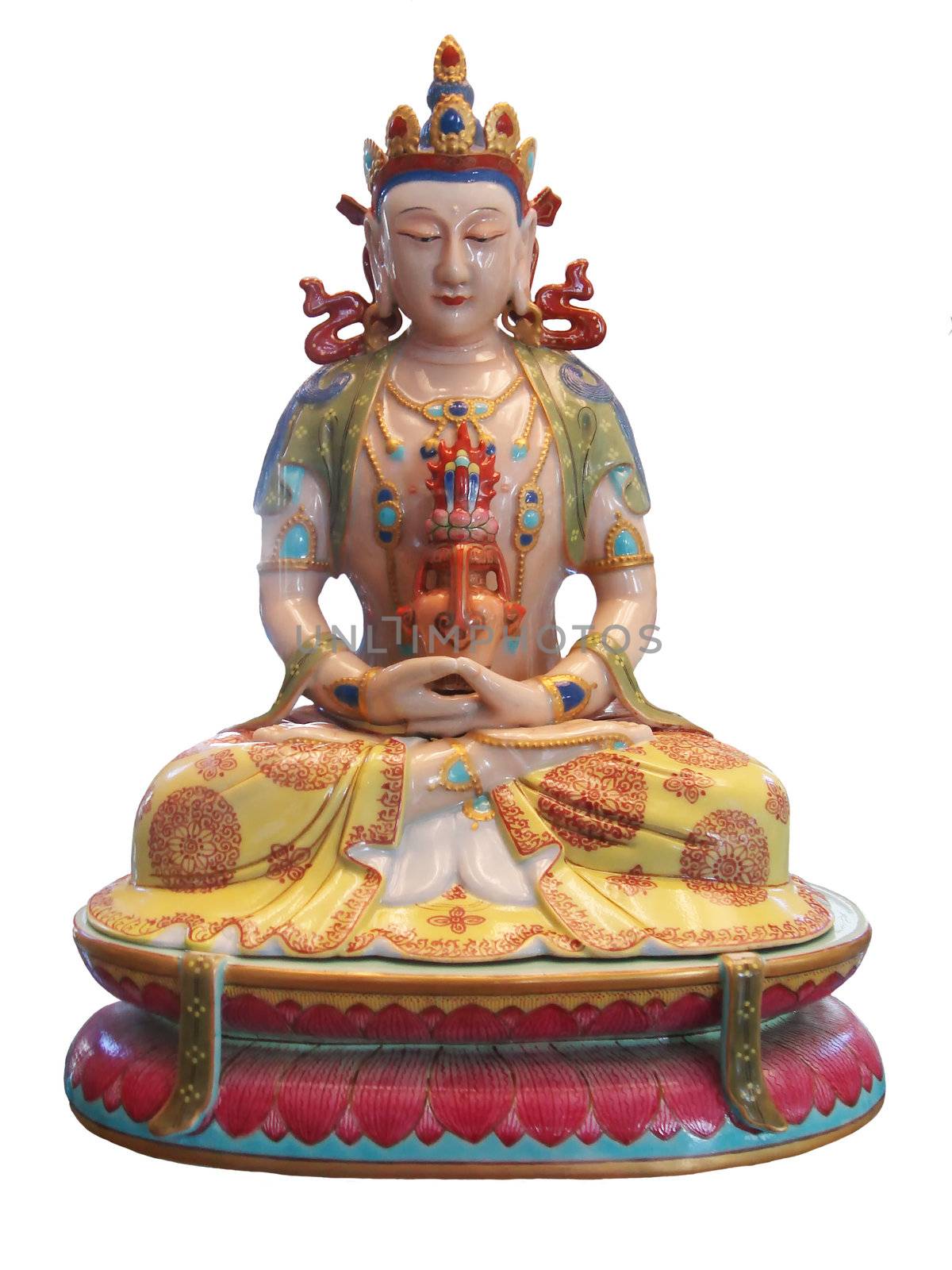 buddha sitting in the posture of Meditation