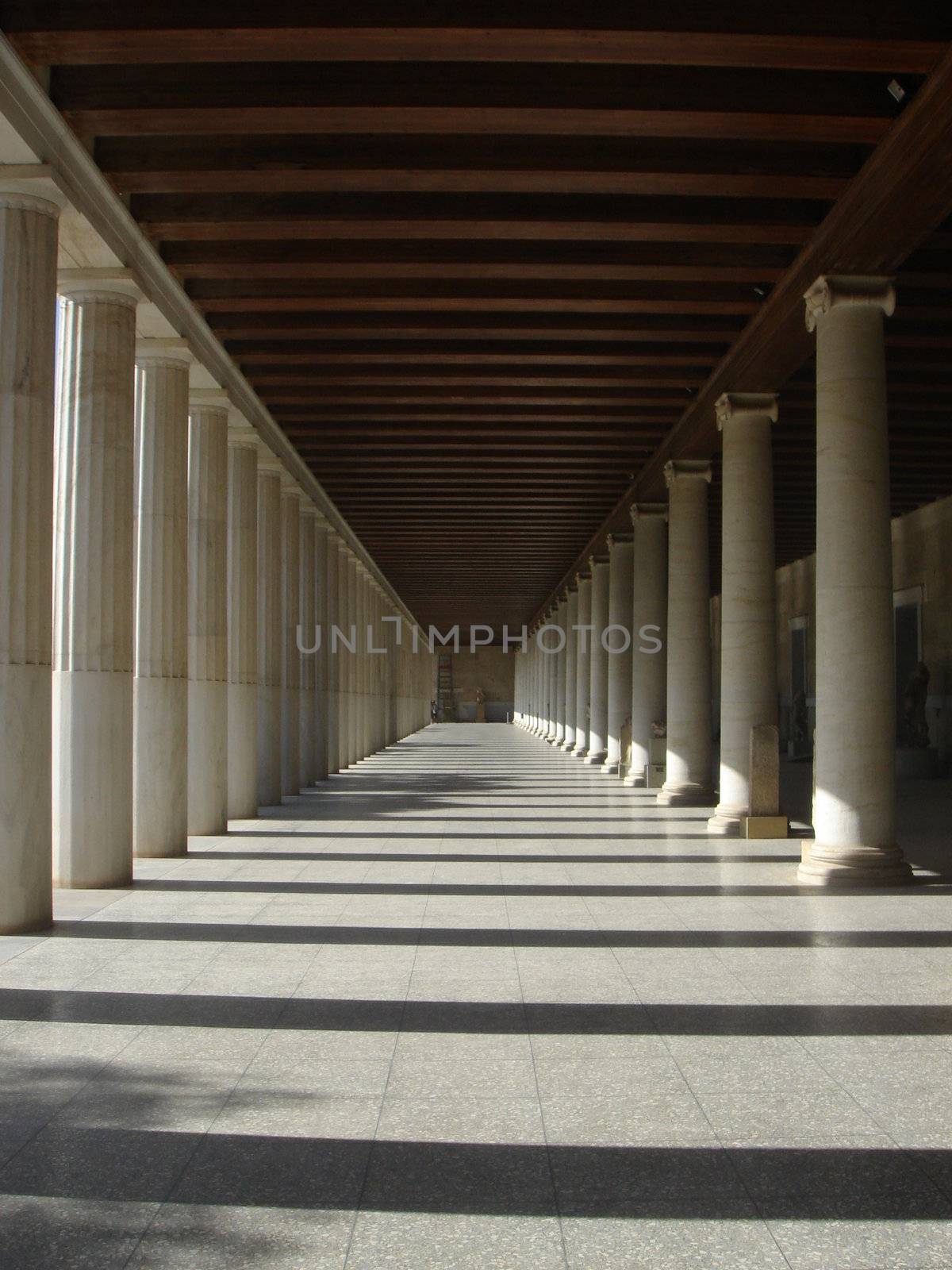 Beautiful Marble Columns from Athens - europe travel