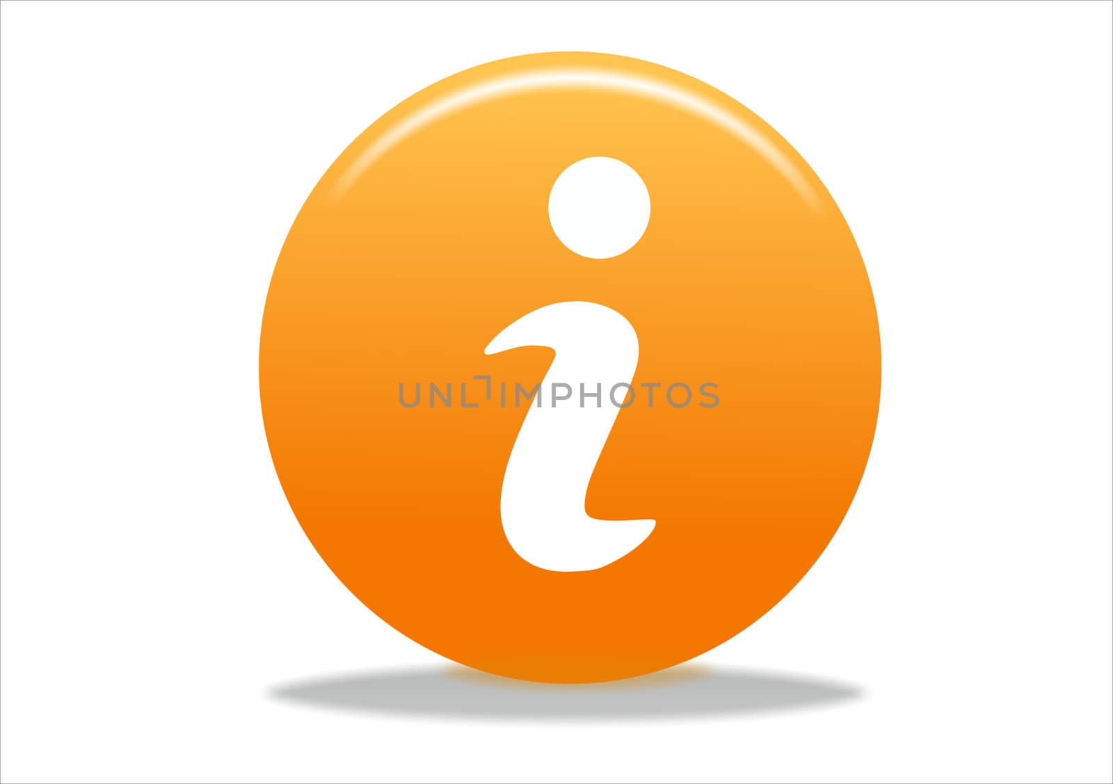 info symbol icon design - orange series