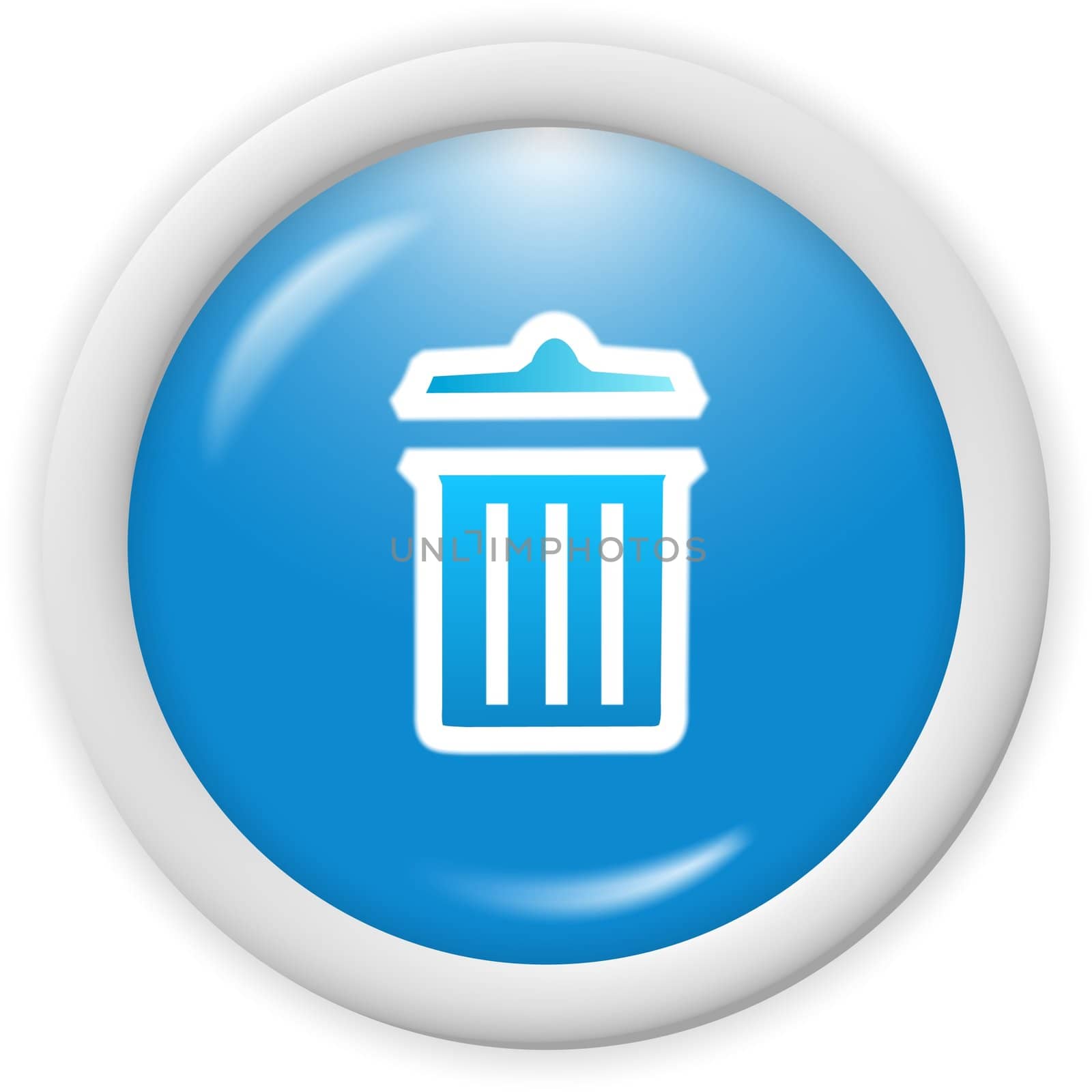 3d blue icon symbol - web design graphics