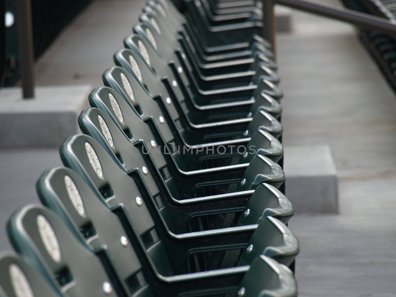 View of a baseball park before the crowd arrives