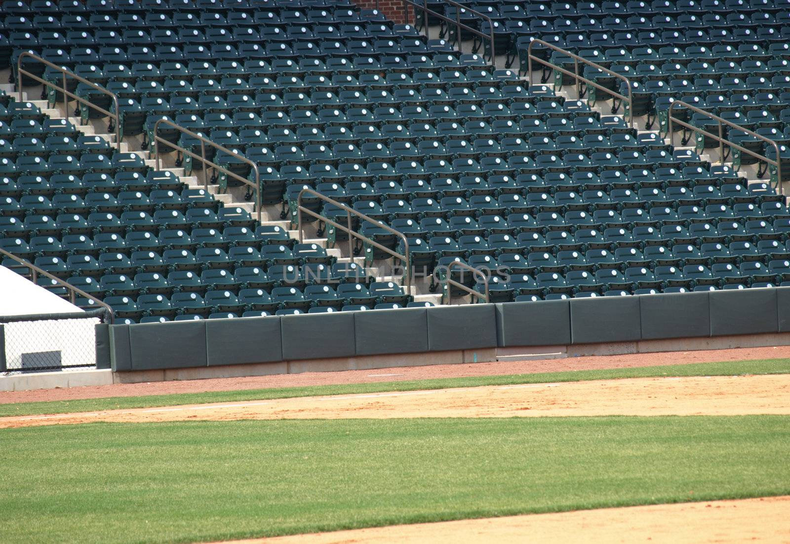 View of a baseball park before the crowd arrives