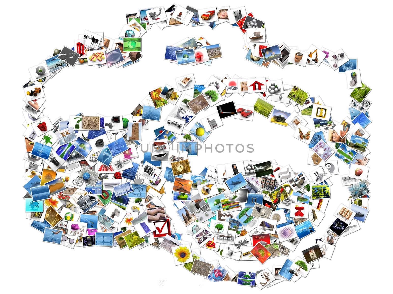 reflex camera in pictures on a white background