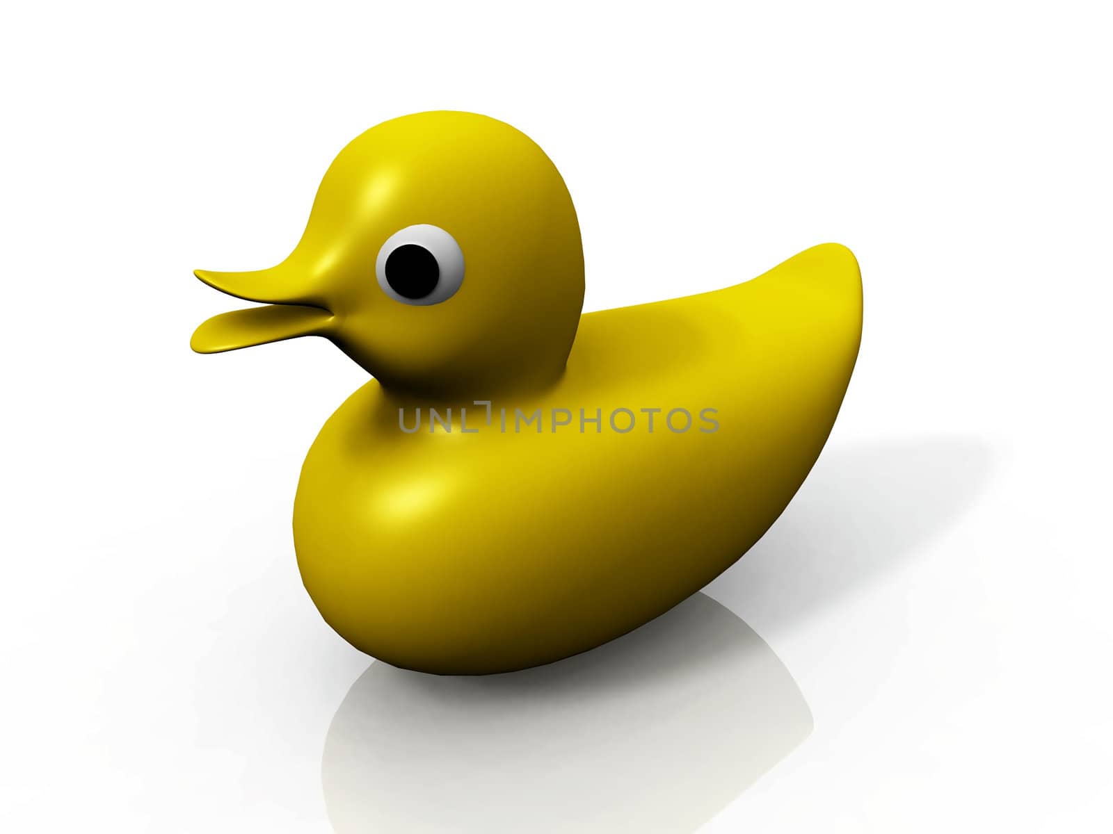 the little yellow plastic  duck
