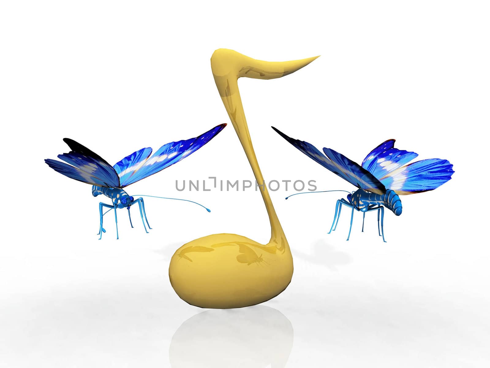 the beautiful butterfly and the note