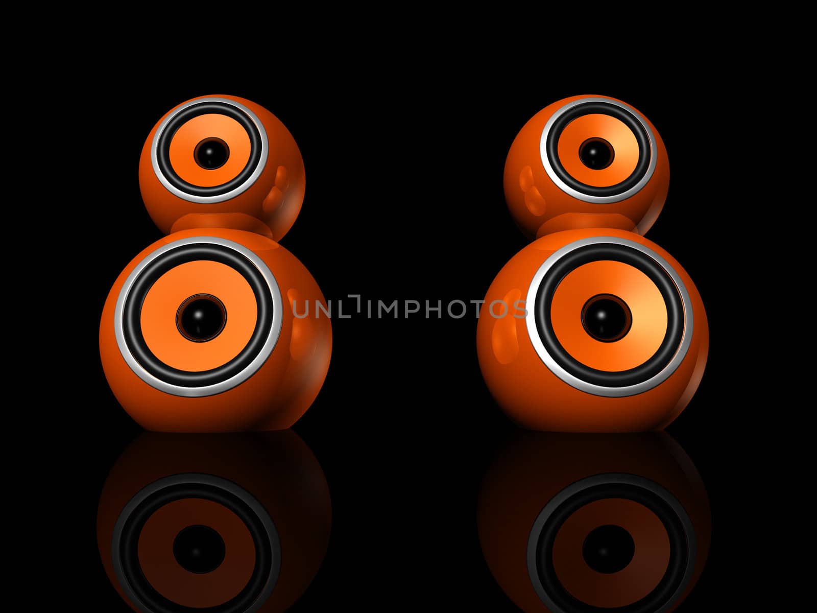 orange speaker balls by daboost