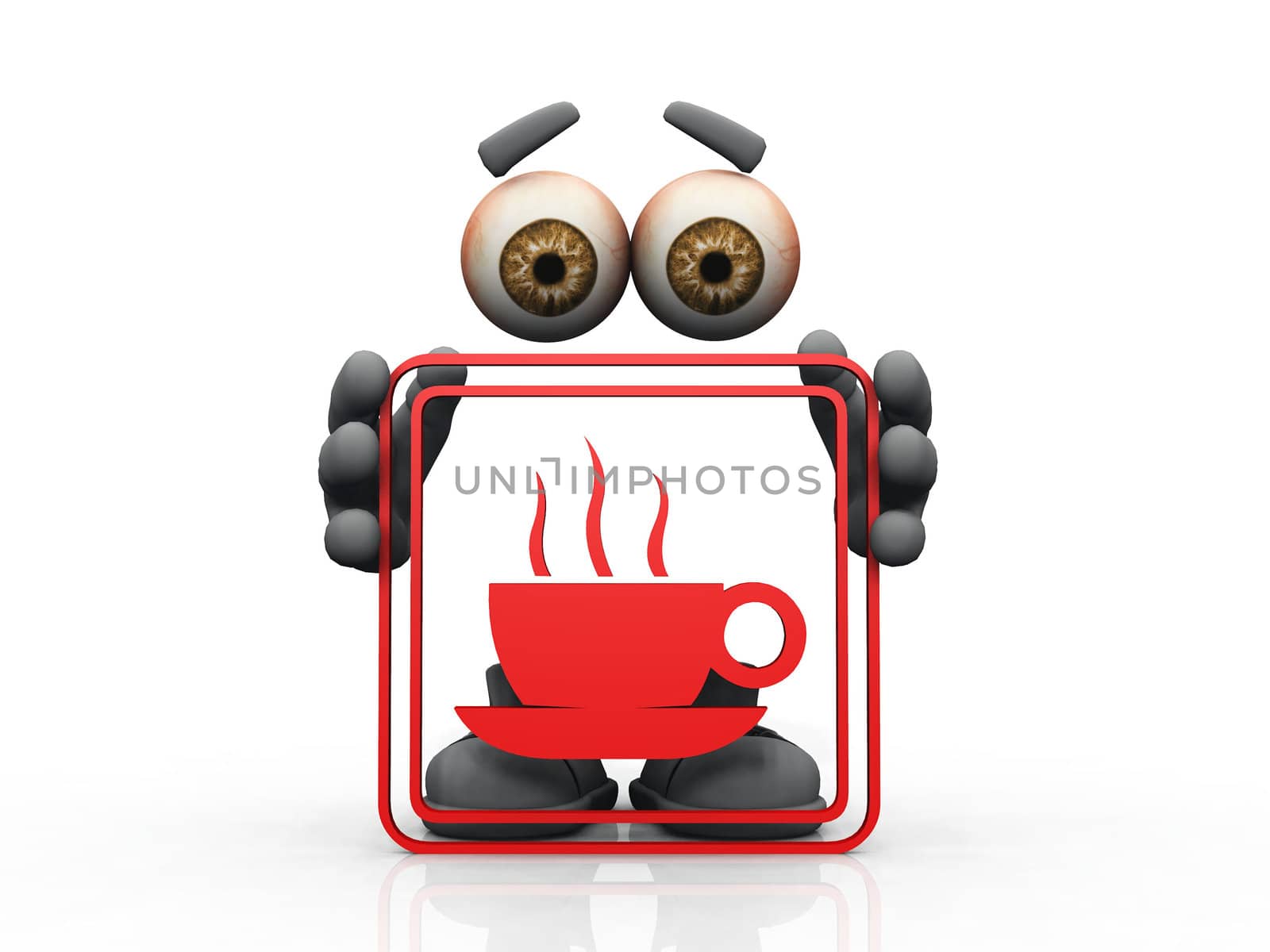 coffee symbol on a white background 
