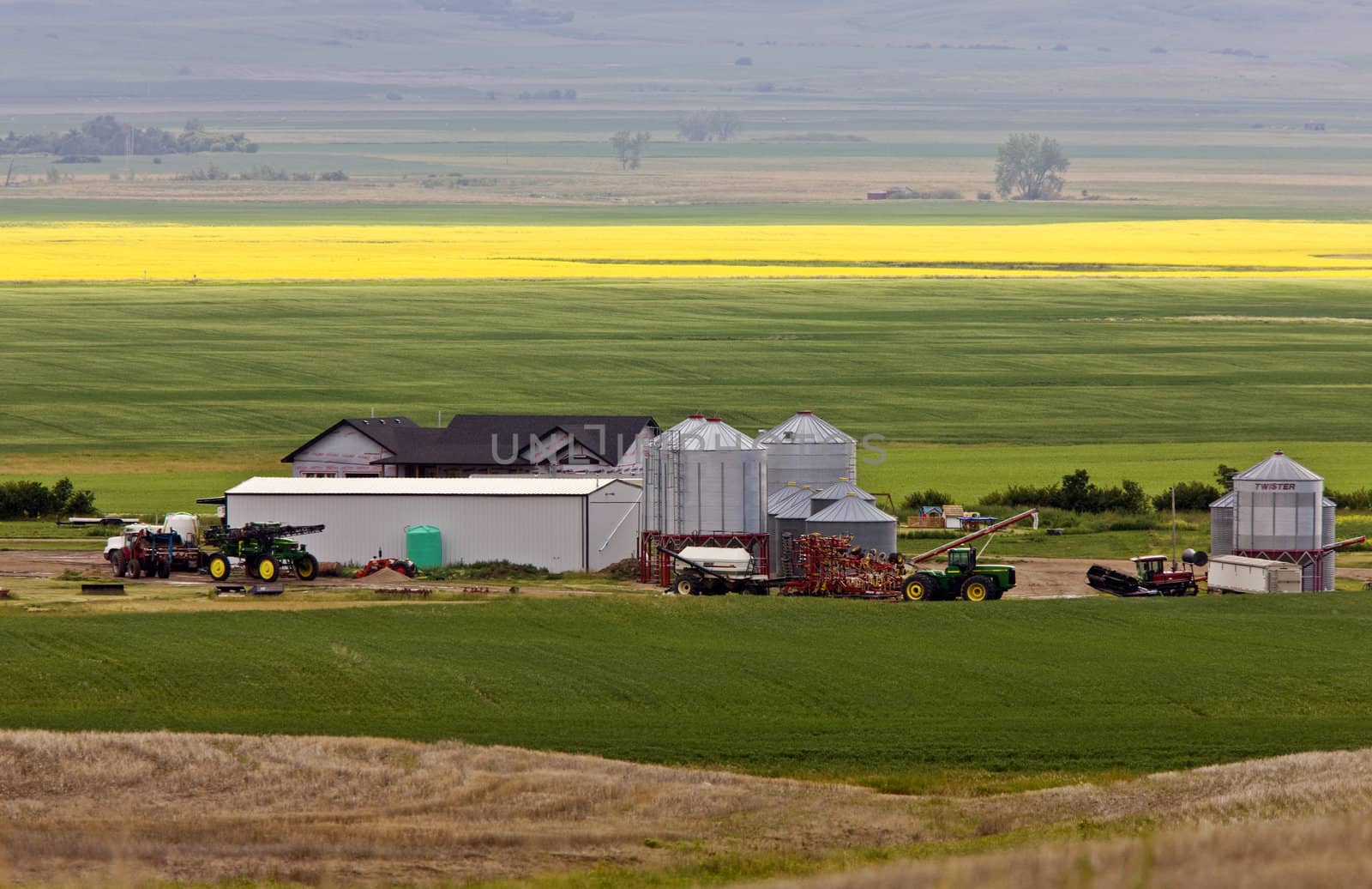 Farm near Mortlach Saskatchewan by pictureguy