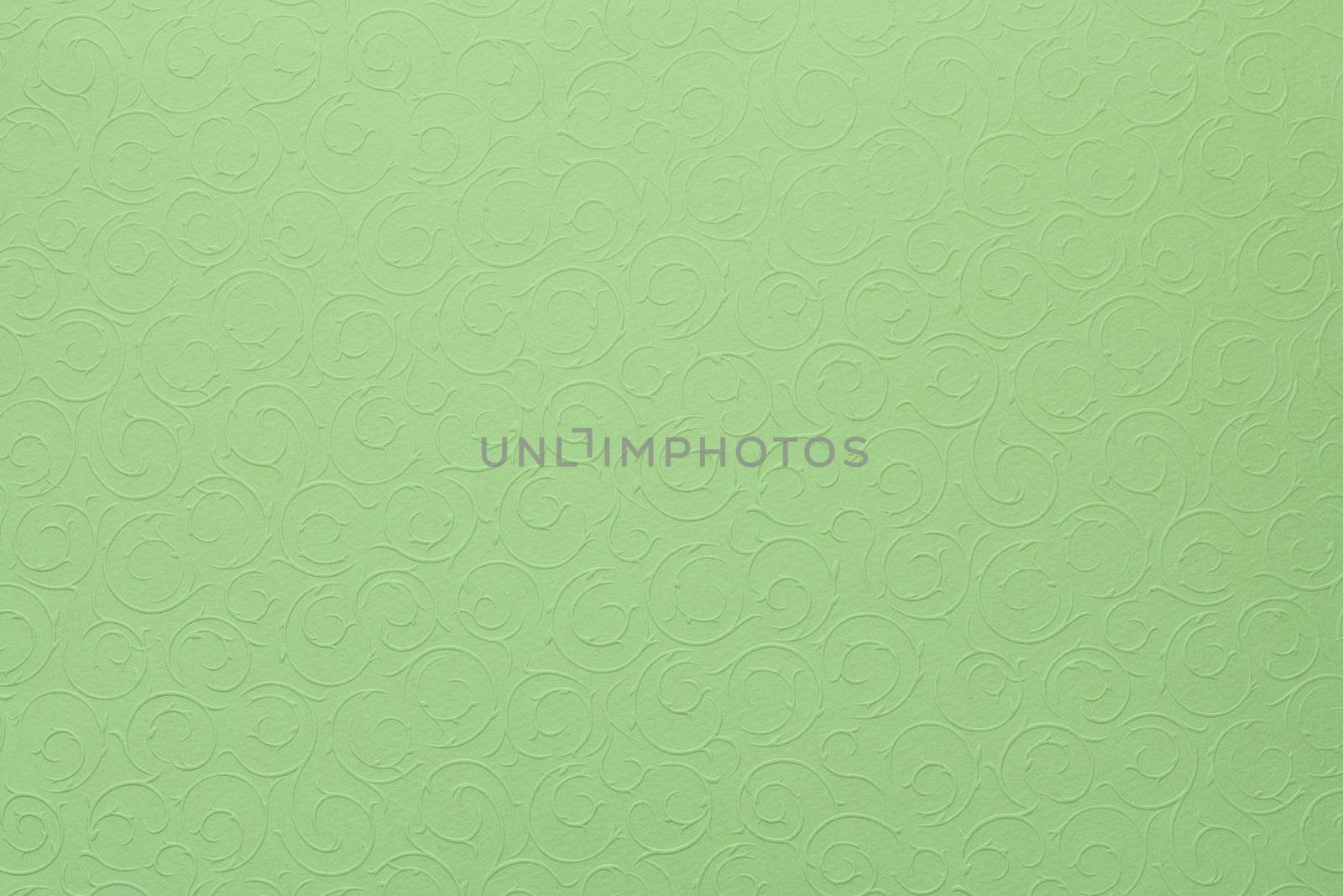 light pastel green background with round organic ornaments