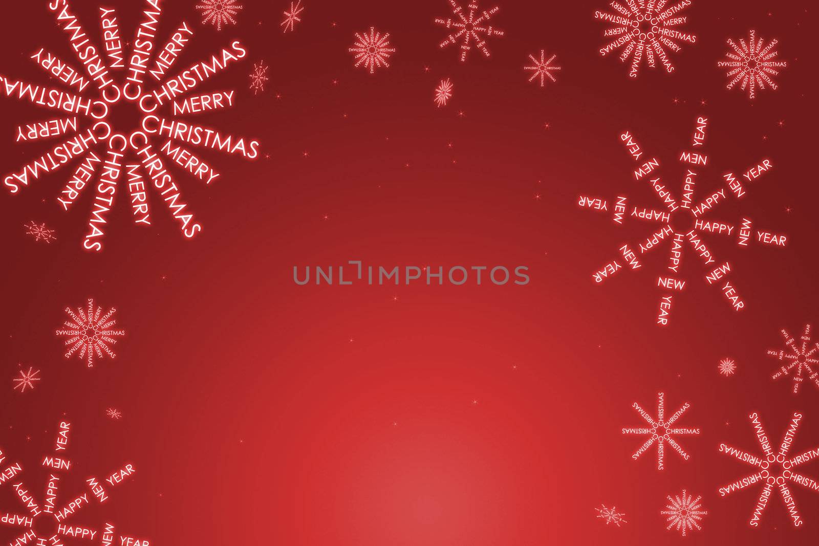 Christmas card with Snowflakes - abstract christmas background