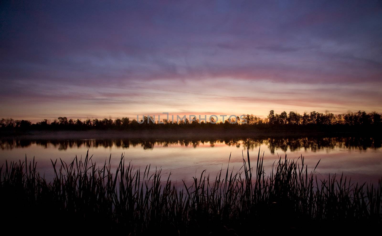 Sunrise on Northern Lakes Manitoba