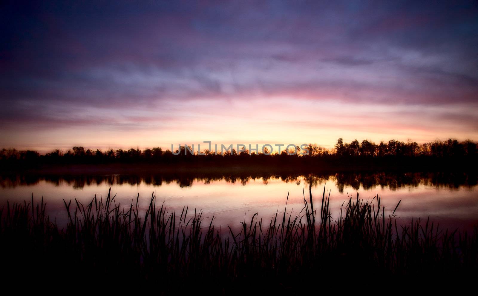 Sunrise on Northern Lakes Manitoba