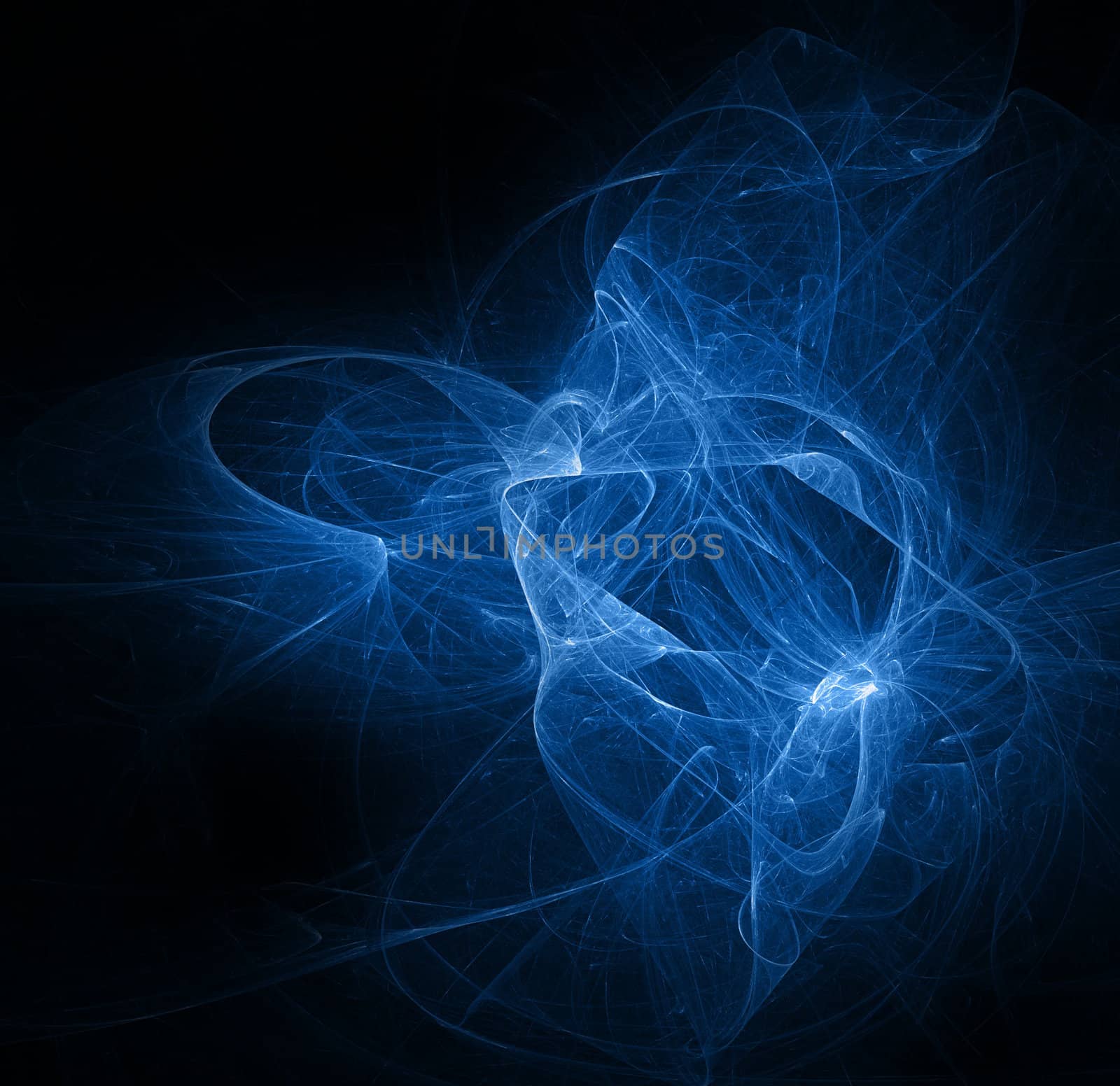 Cosmos fractal on black background