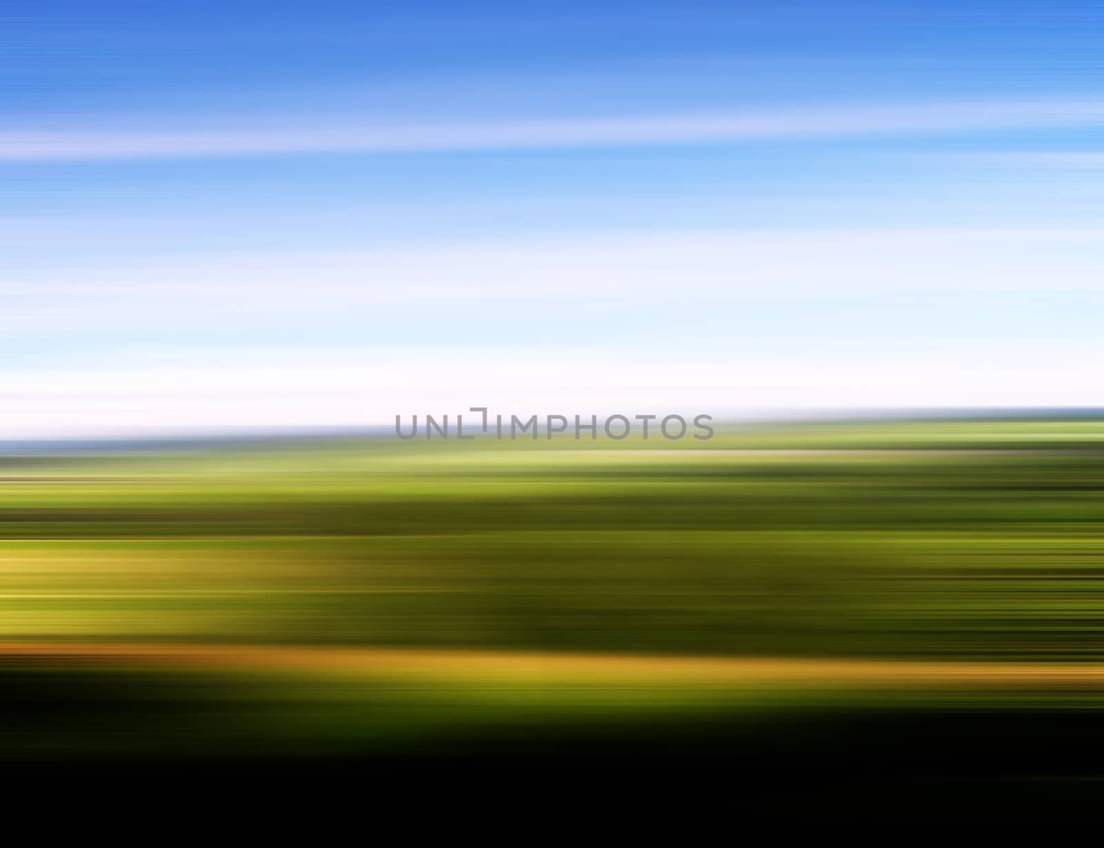 Abstract speed background - landscape with blue sky