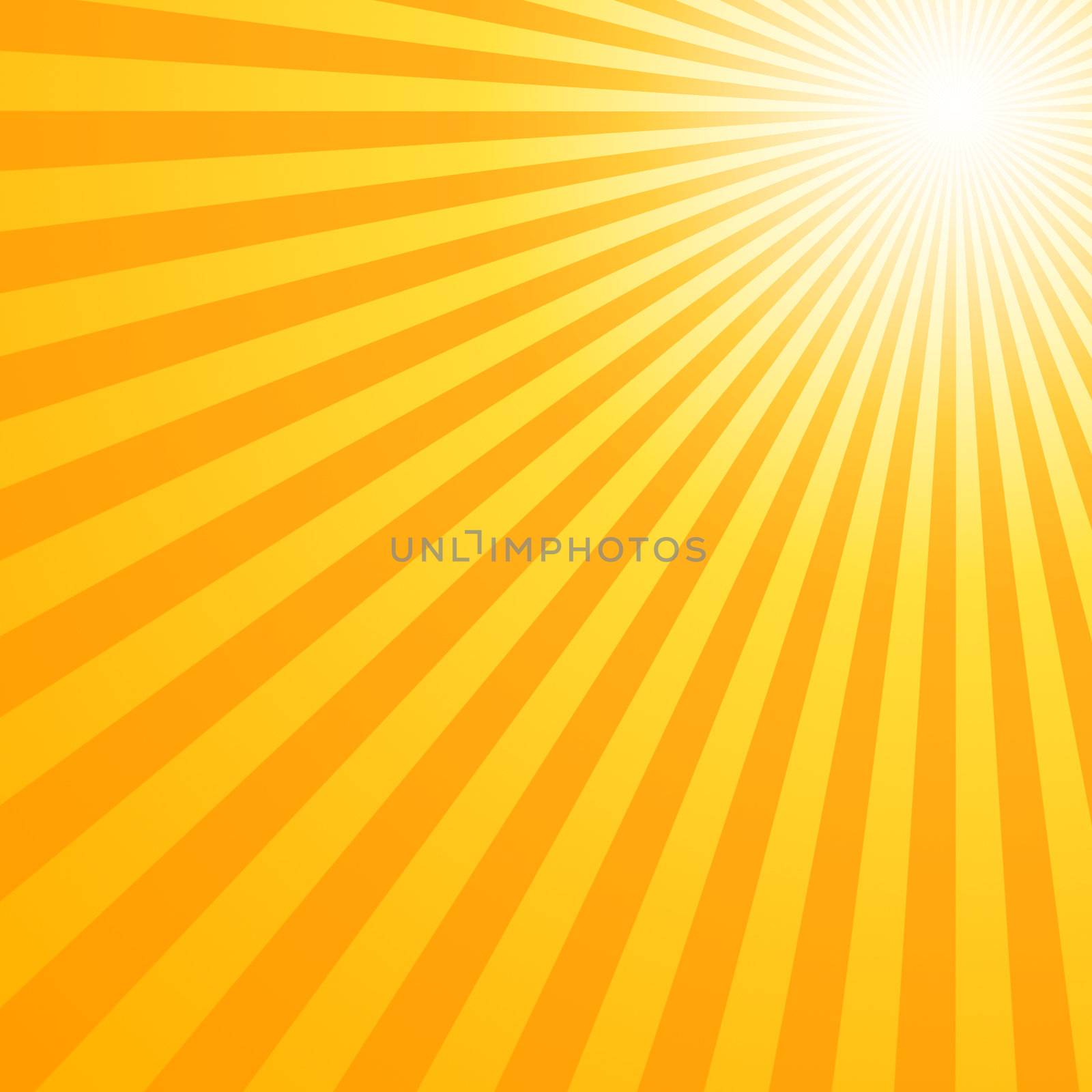 Really hot summer sun - illustration