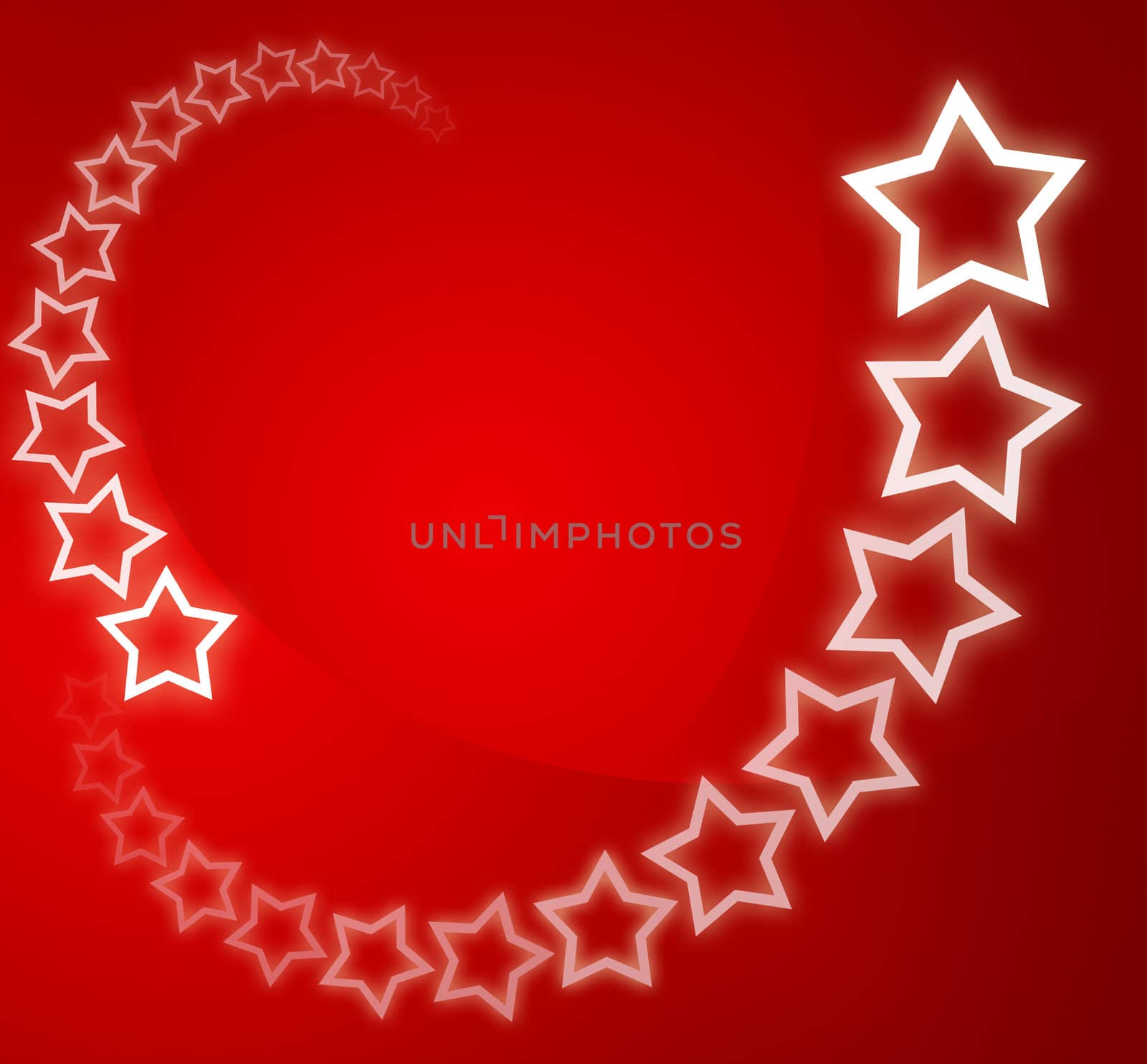 Red christmas background / card with white stars