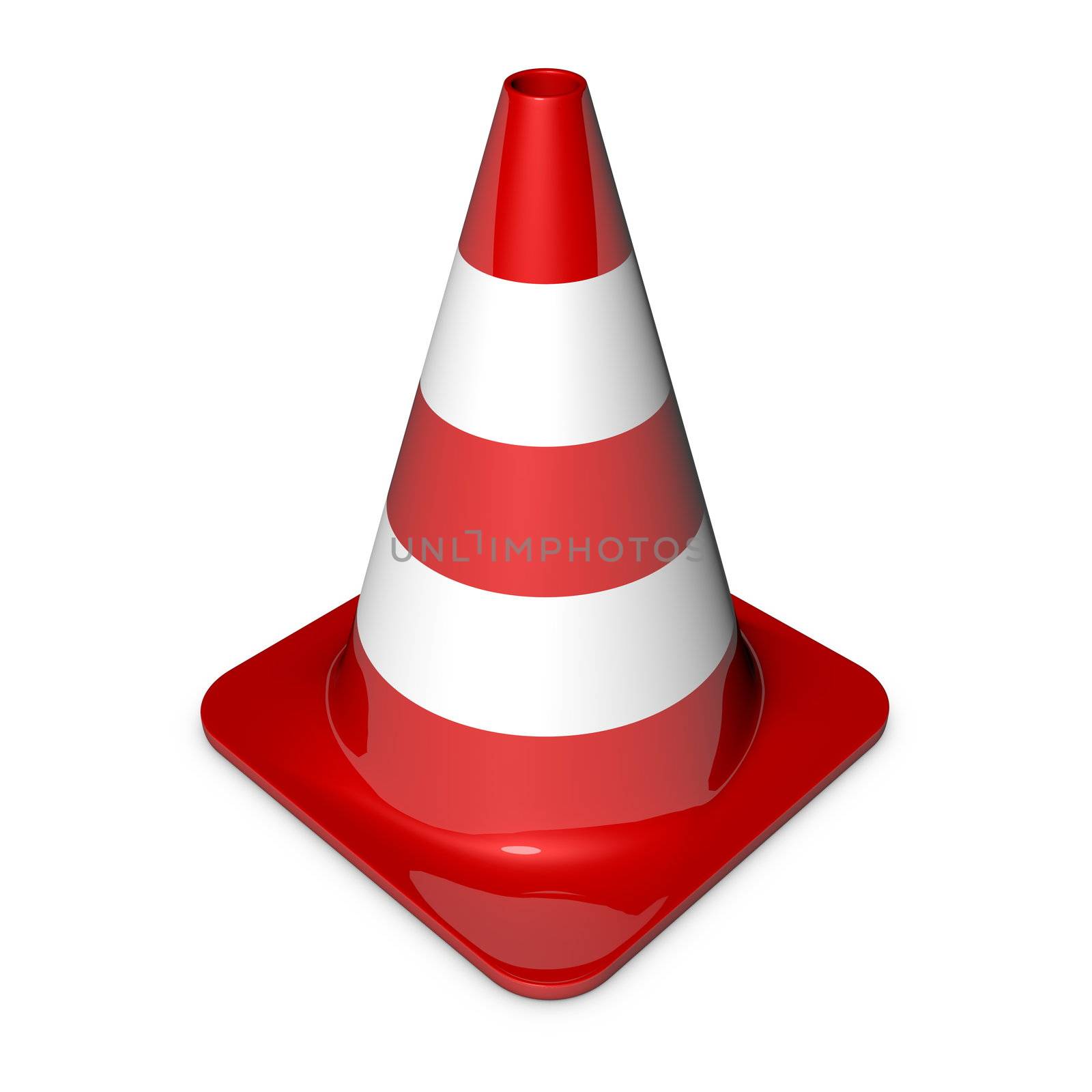 Traffic Cone - Shiny Red by PixBox