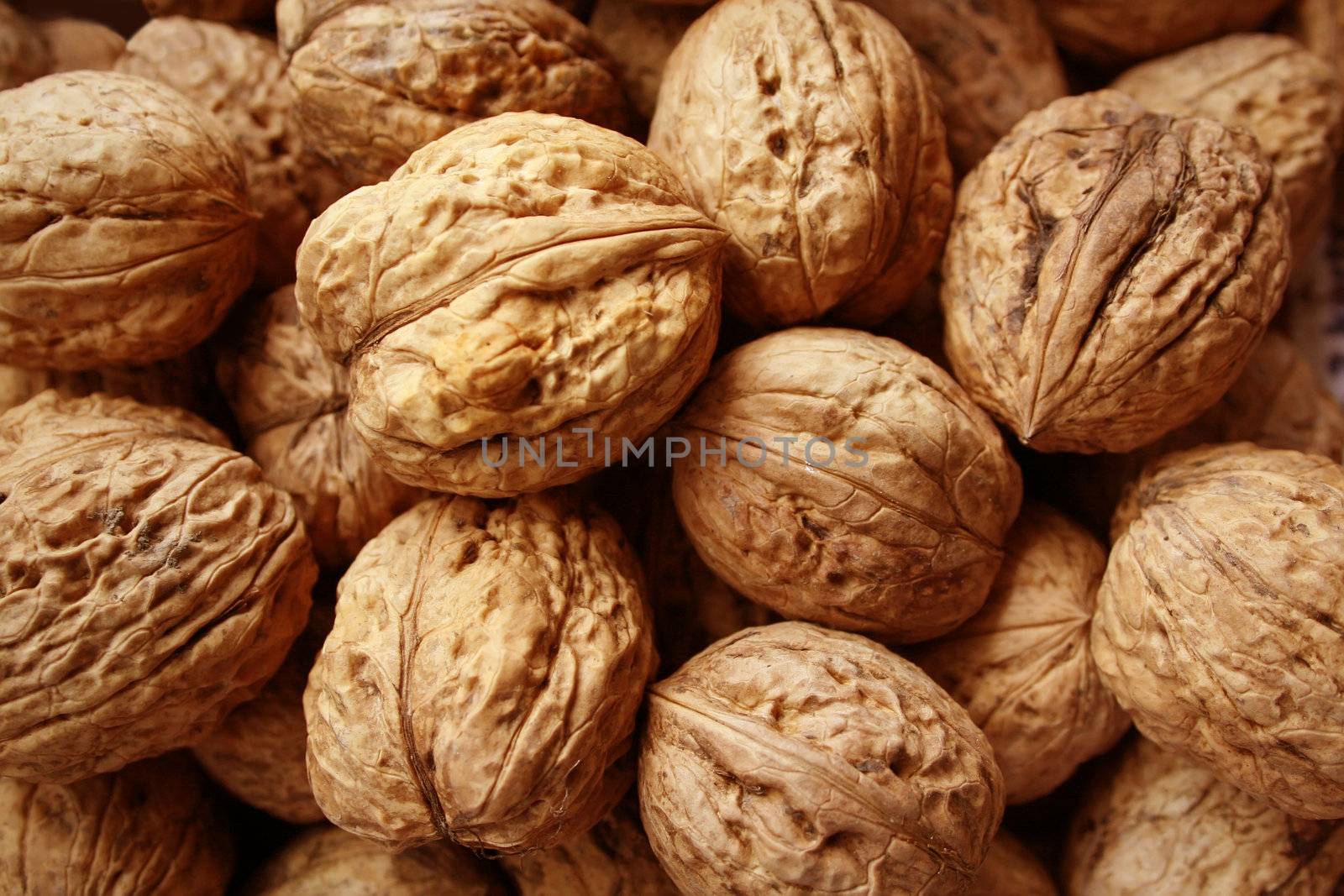 Lots of walnuts - walnuts texture