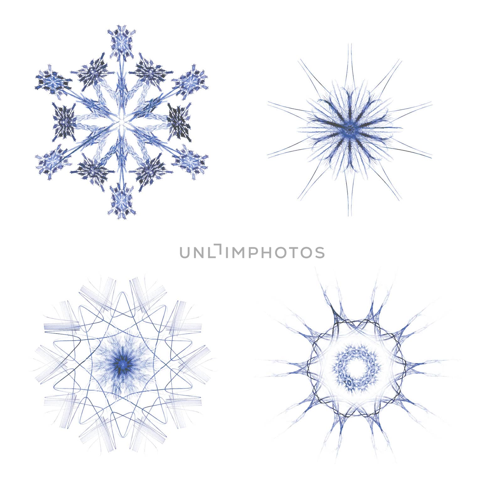 Fractal snow flakes by orson