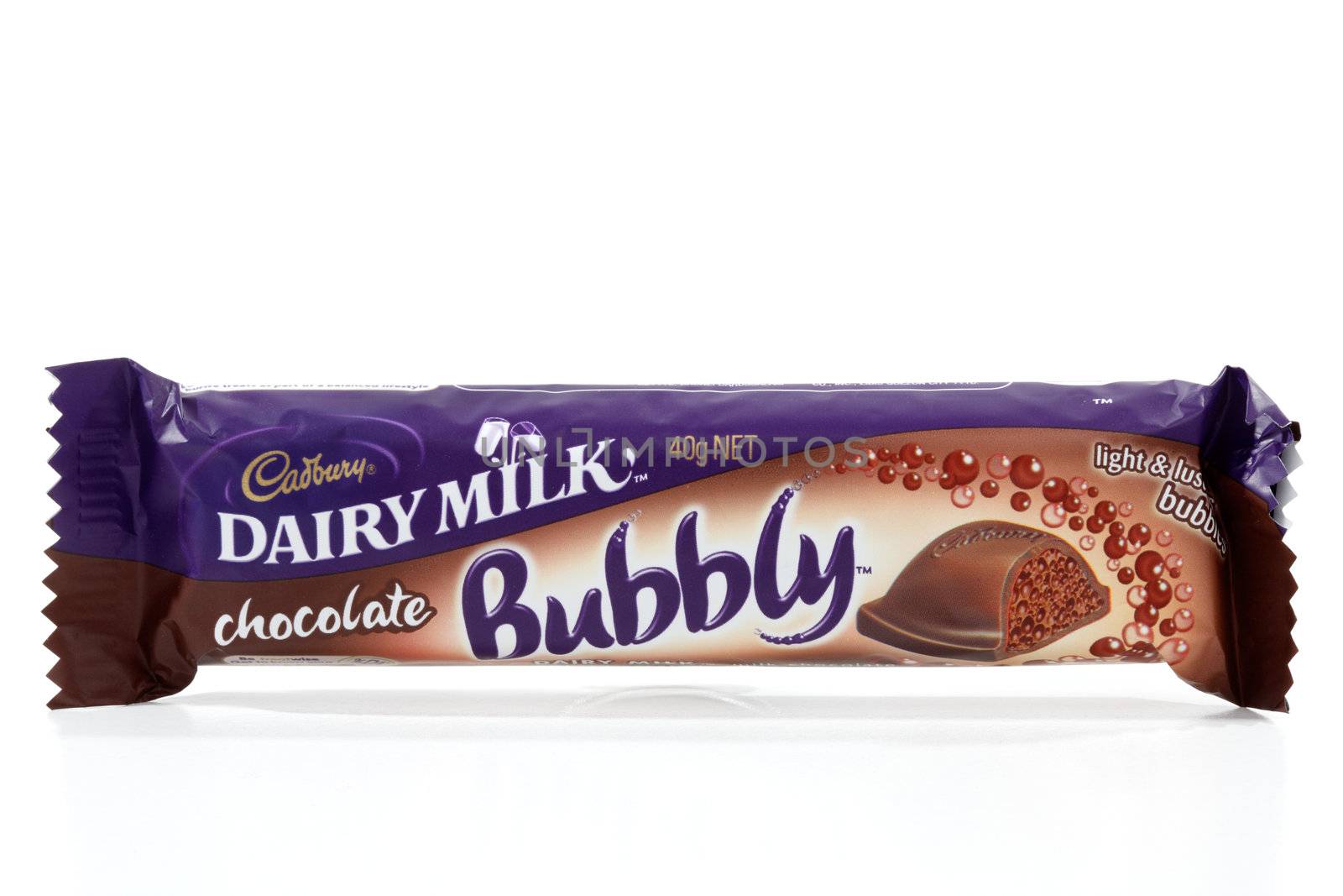 Cadbury Dairy Milk Bubbly chocolate bar by lovleah